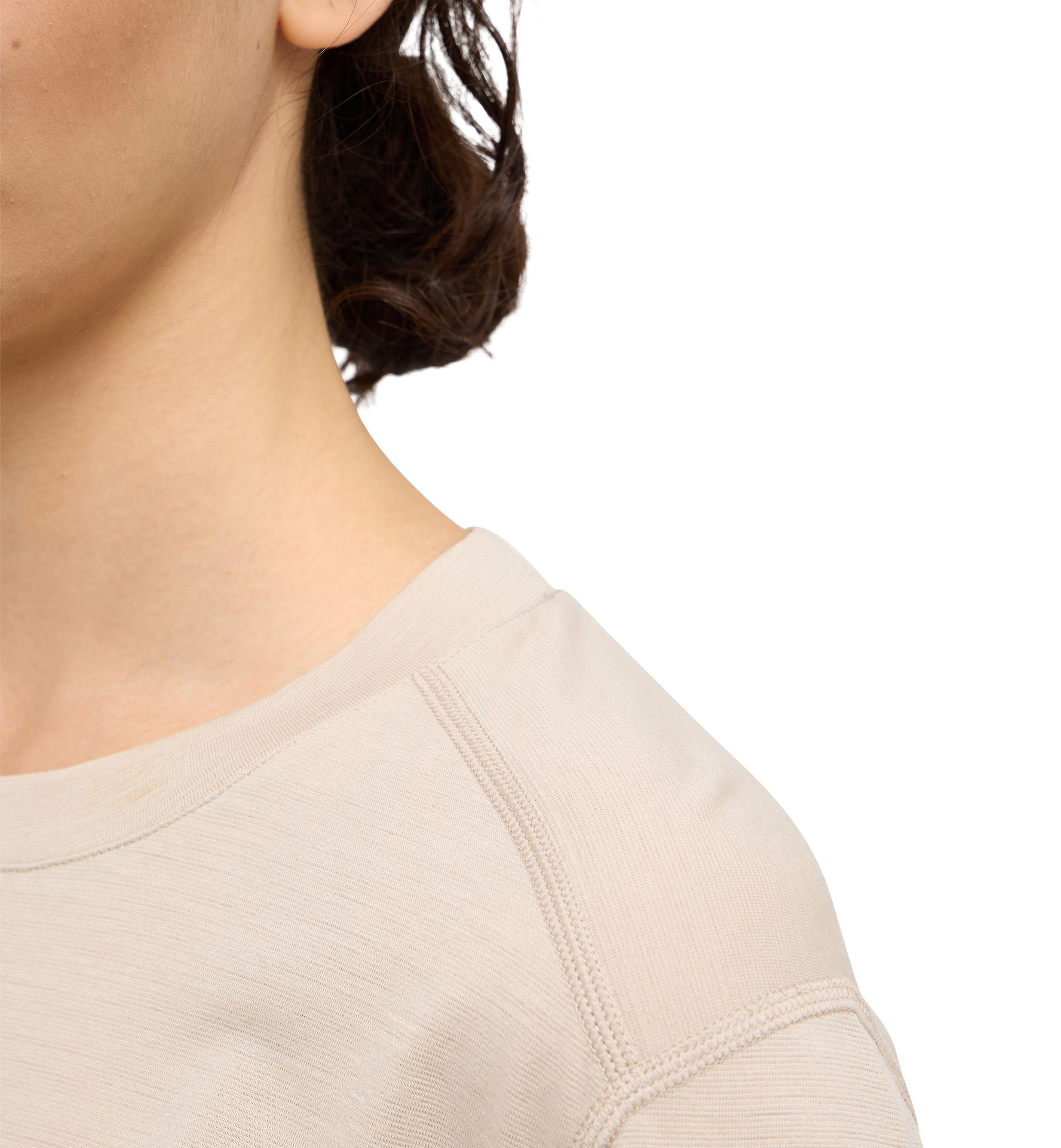 Kaise Wool Tee Women Chalk Beige