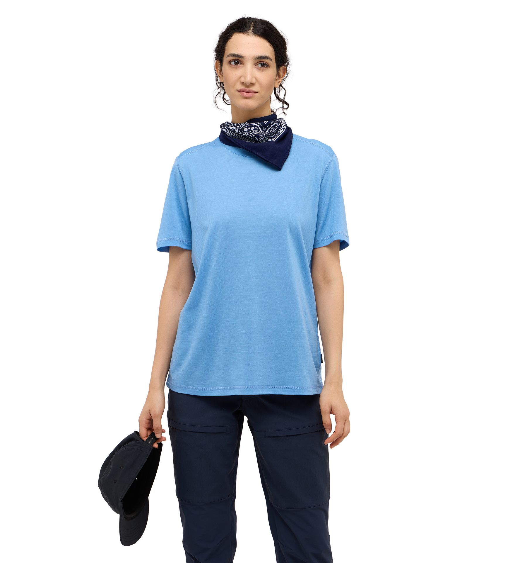 Kaise Wool Tee Women Sky Blue