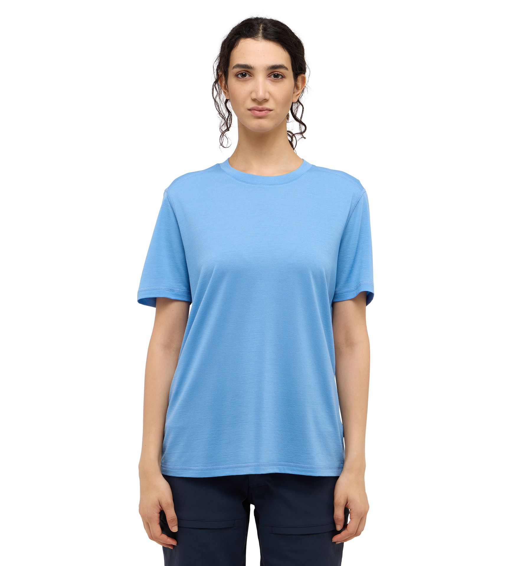 Kaise Wool Tee Women Sky Blue