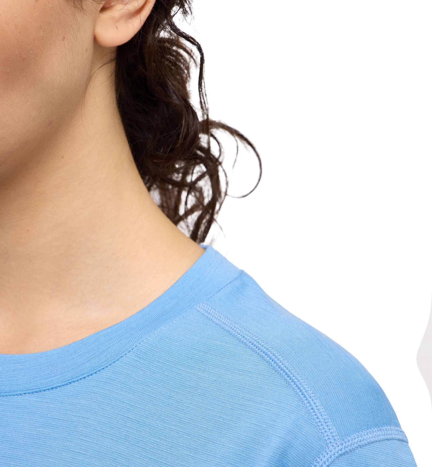 Kaise Wool Tee Women Sky Blue