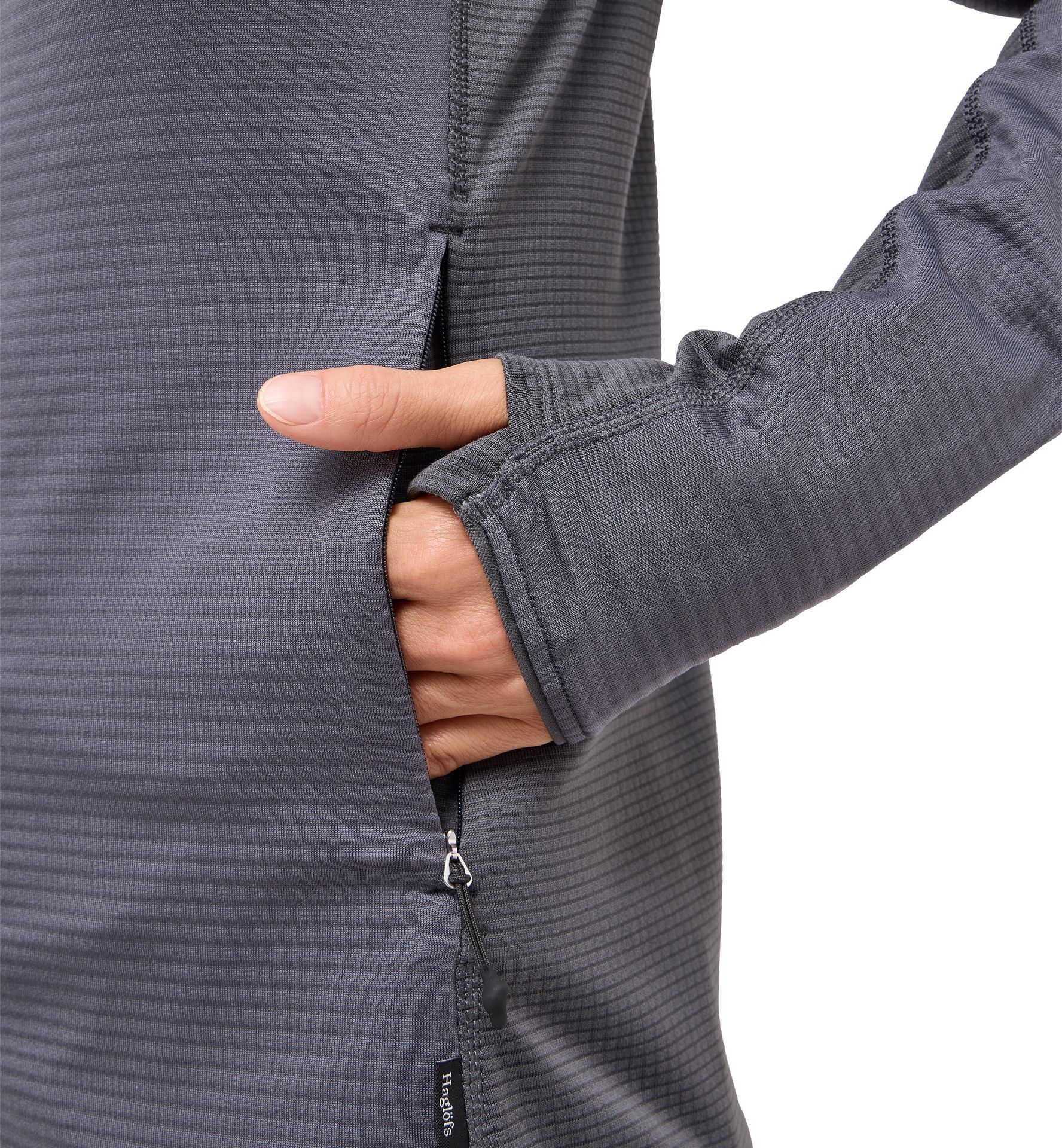 L.I.M Mid Multi II Hood Women Magnetite