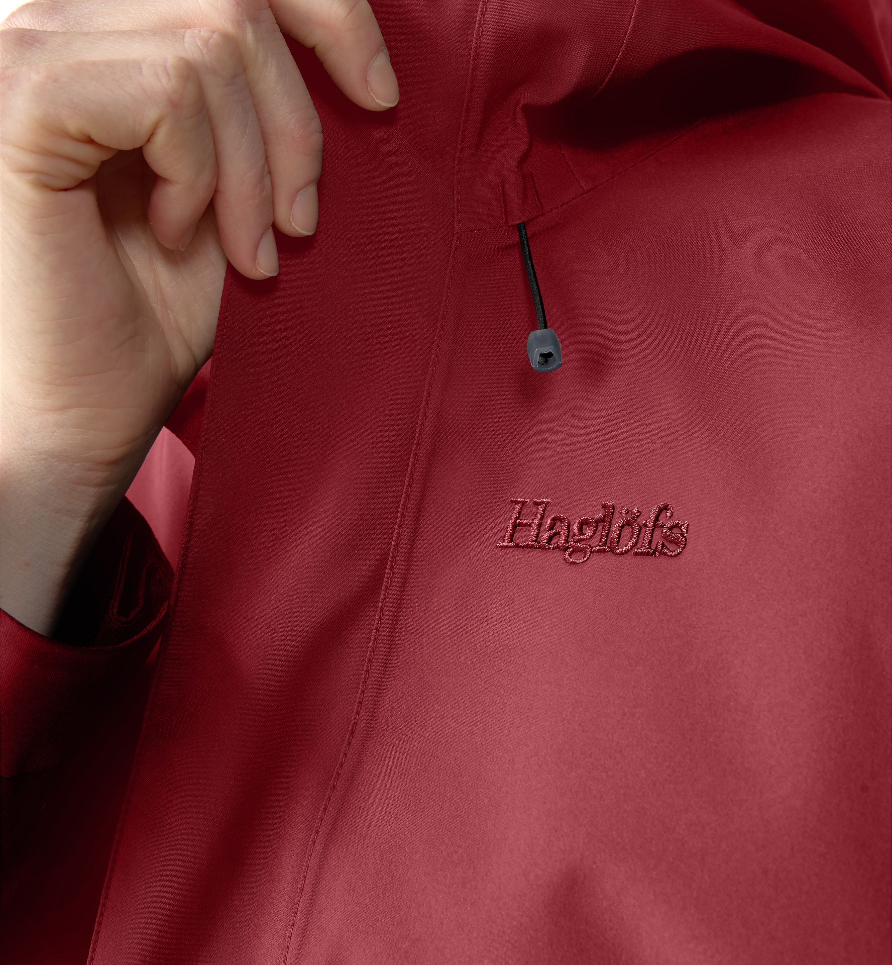 Breeze Proof Jacket Women Carmine Red