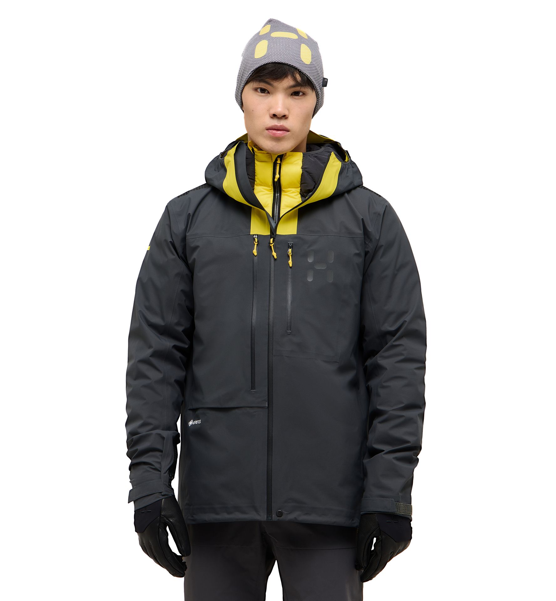 L.I.M ZT II GTX Jacket Men Magnetite/Tech Yellow
