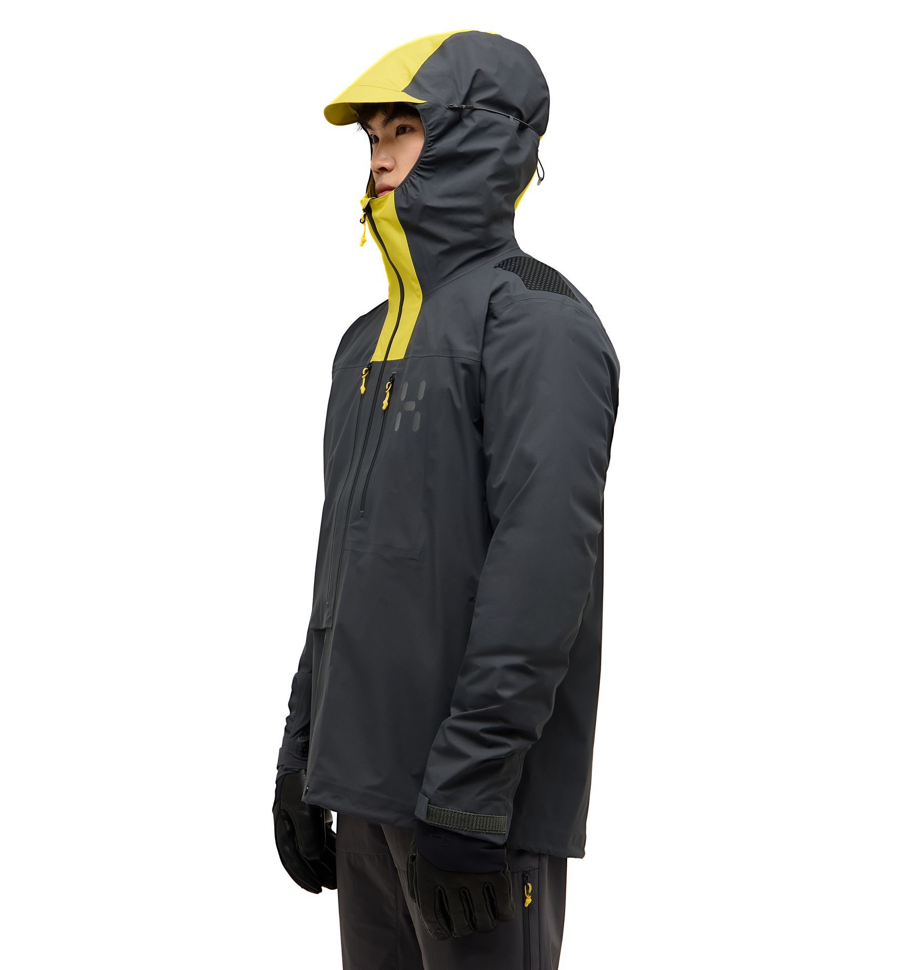 L.I.M ZT II GTX Jacket Men Magnetite/Tech Yellow
