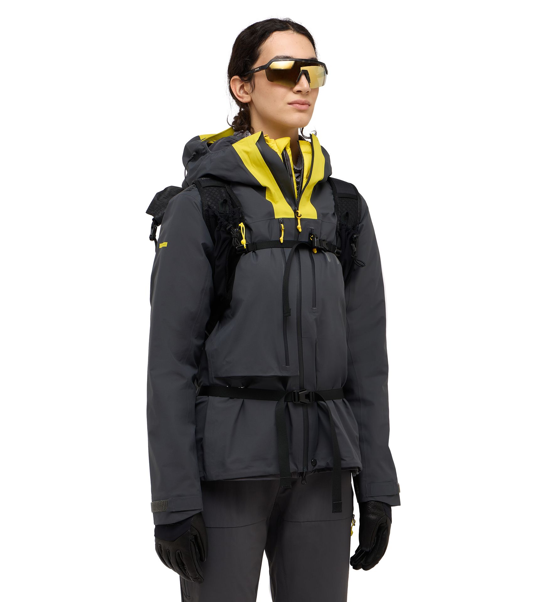 L.I.M ZT II GTX Jacket Women Magnetite/Tech Yellow