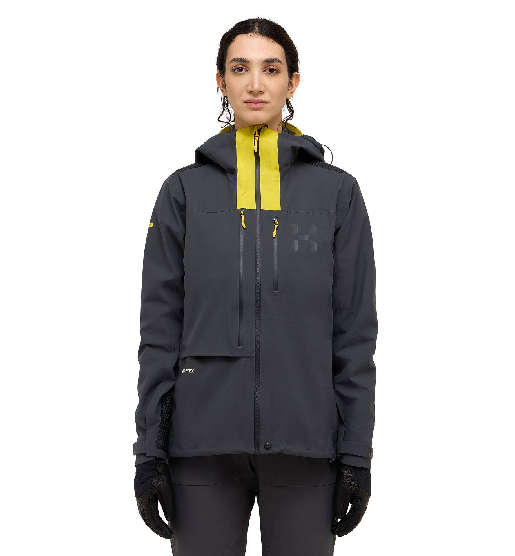 L.I.M ZT II GTX Jacket Women Magnetite/Tech Yellow