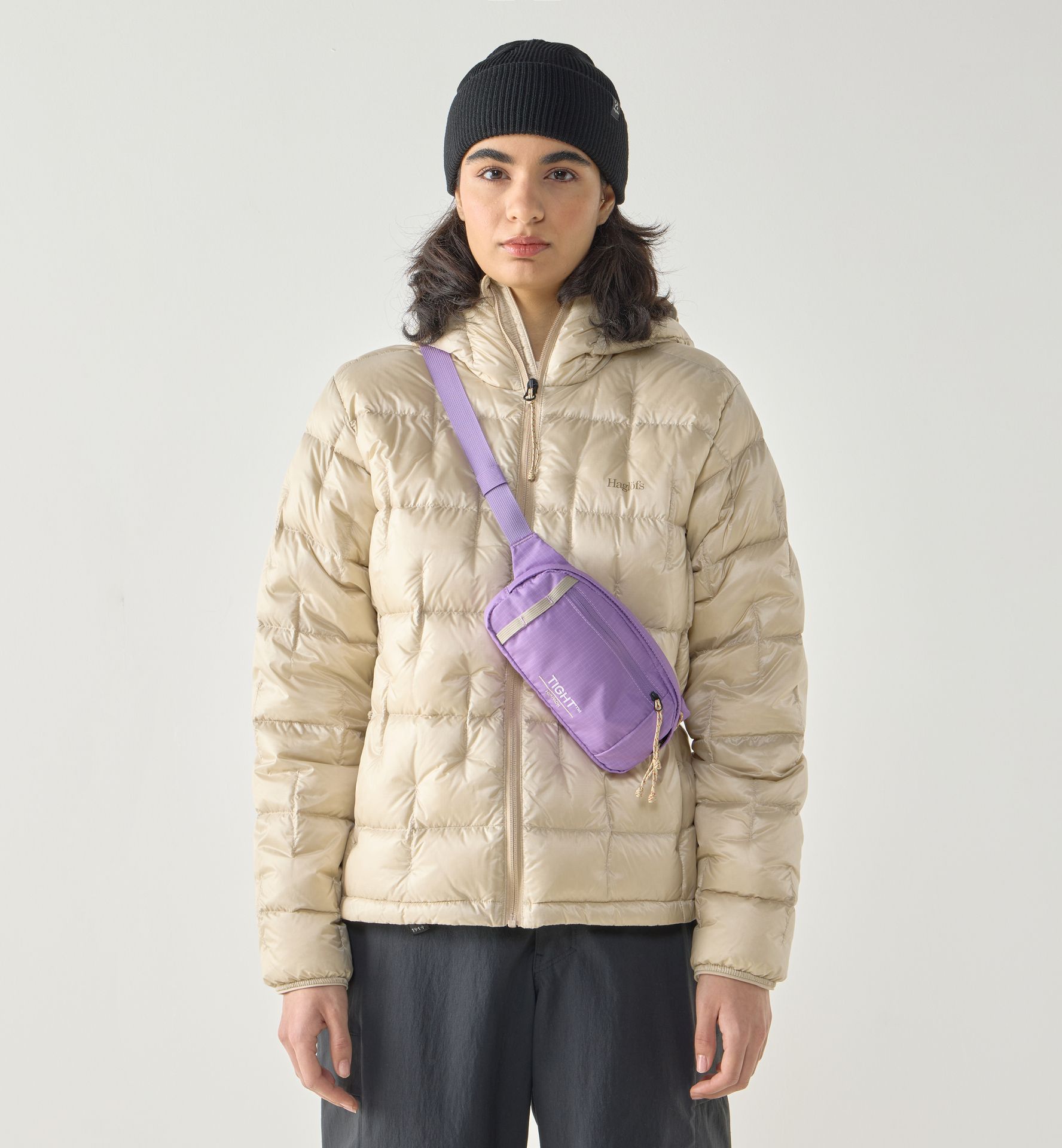 Tight hip pack 1 Purple ice/Chalk beige