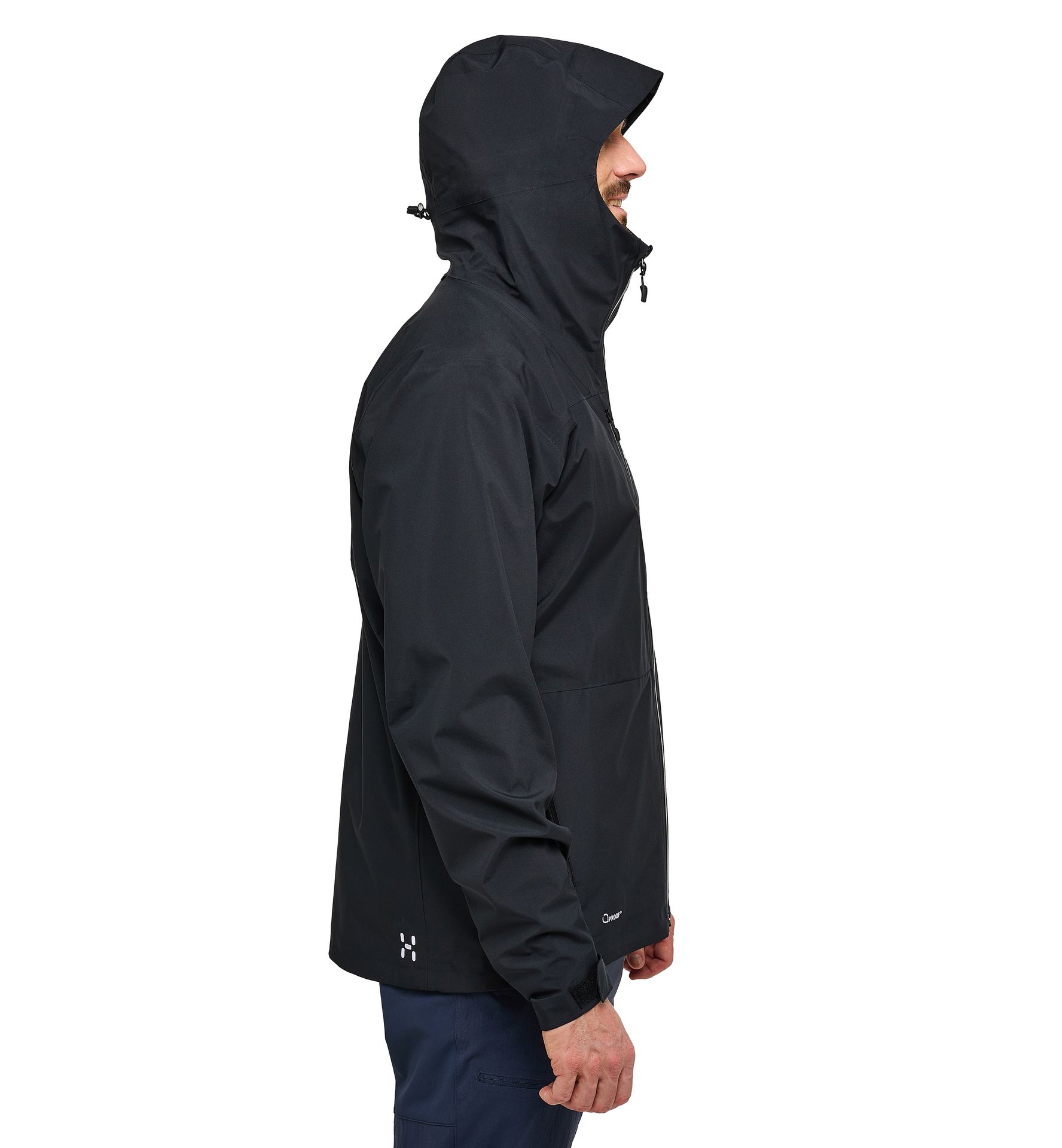 Front Proof Jacket Men True Black