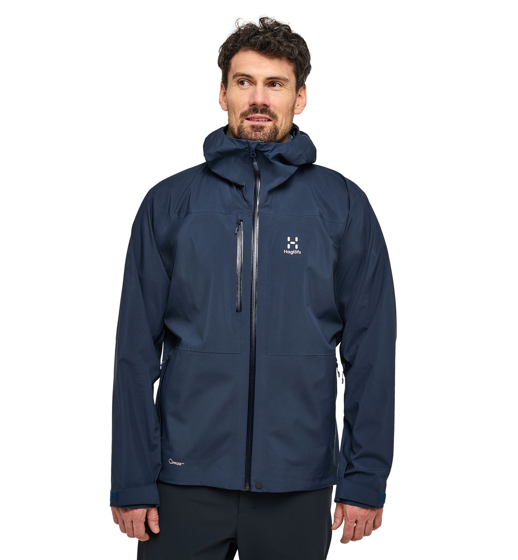 Front Proof Jacket Men Tarn Blue