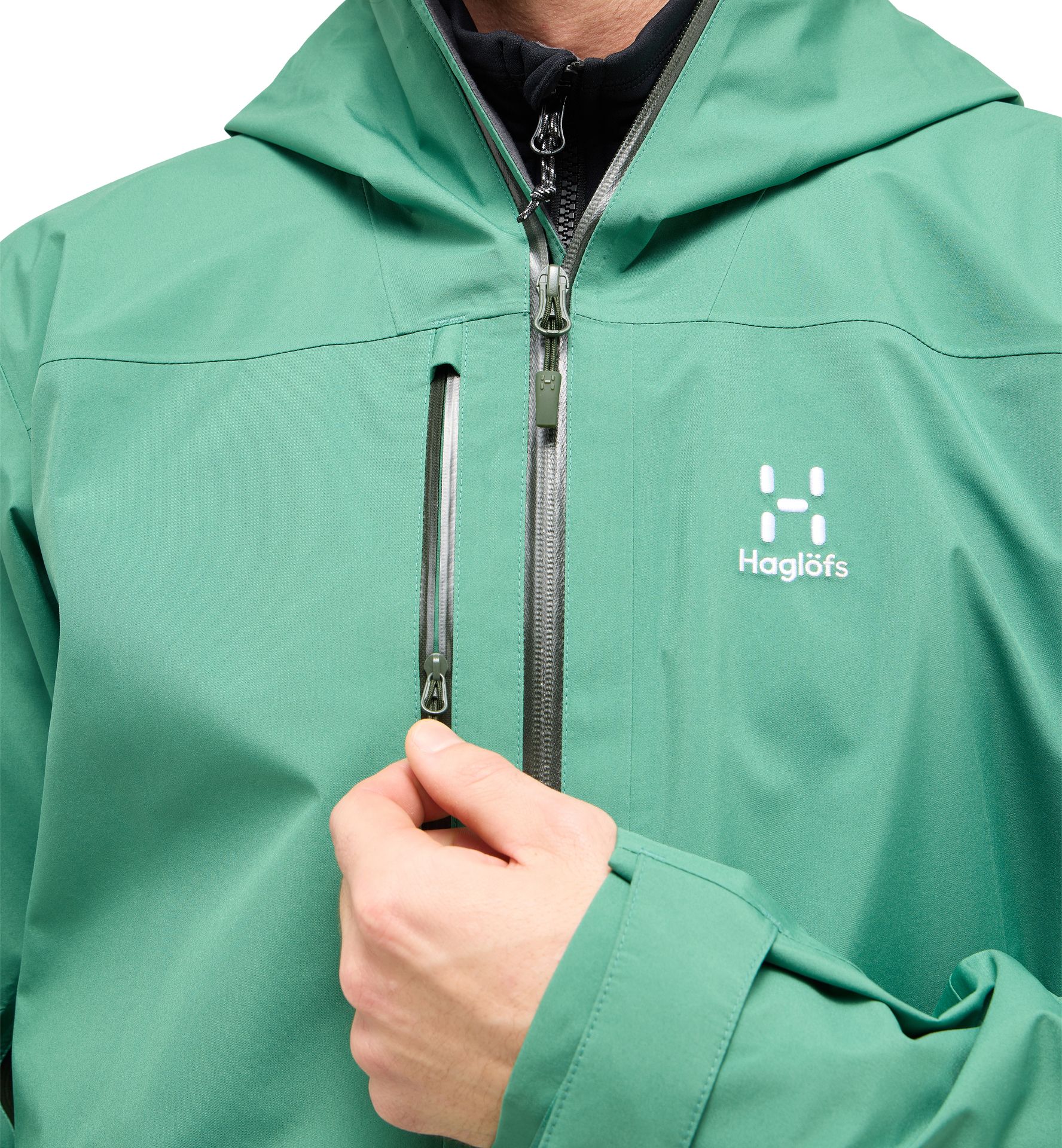 Front Proof Jacket Men Dk Jelly Green