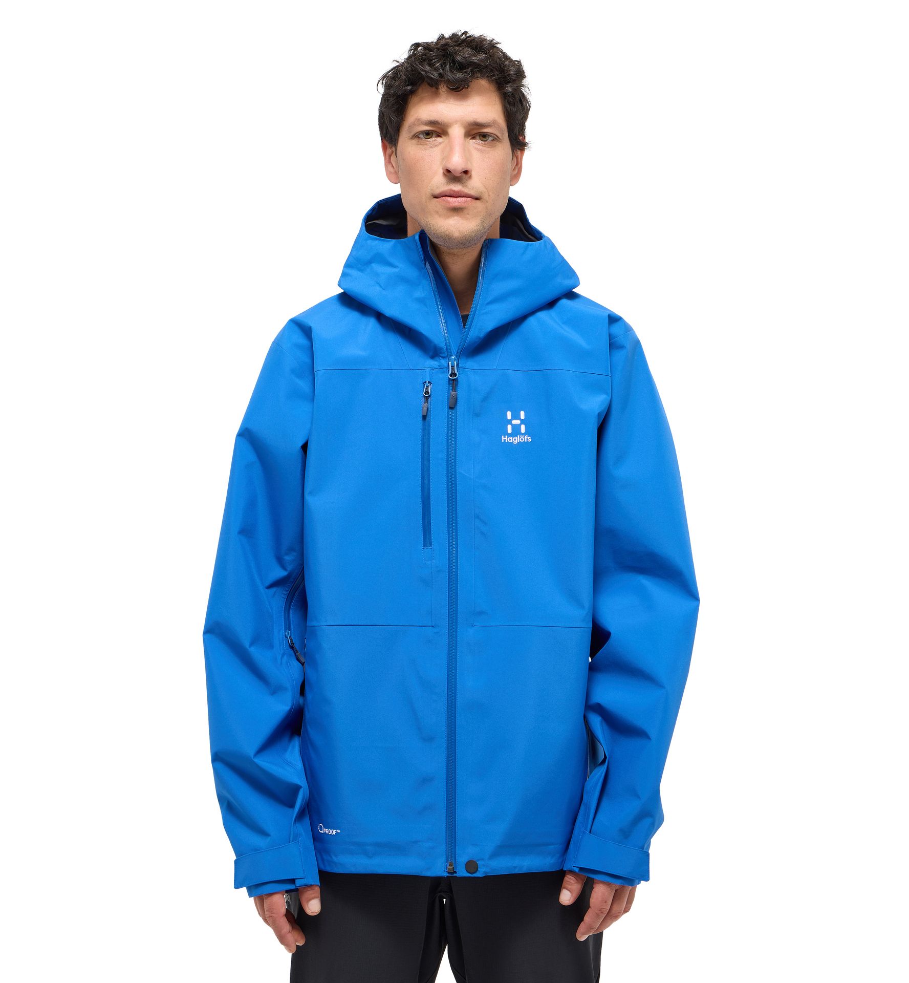 Front Proof Jacket Men Electric Blue