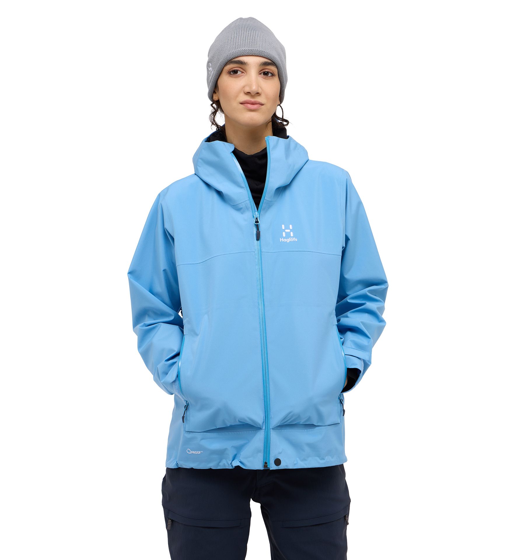 Front Proof Jacket Women Sky Blue