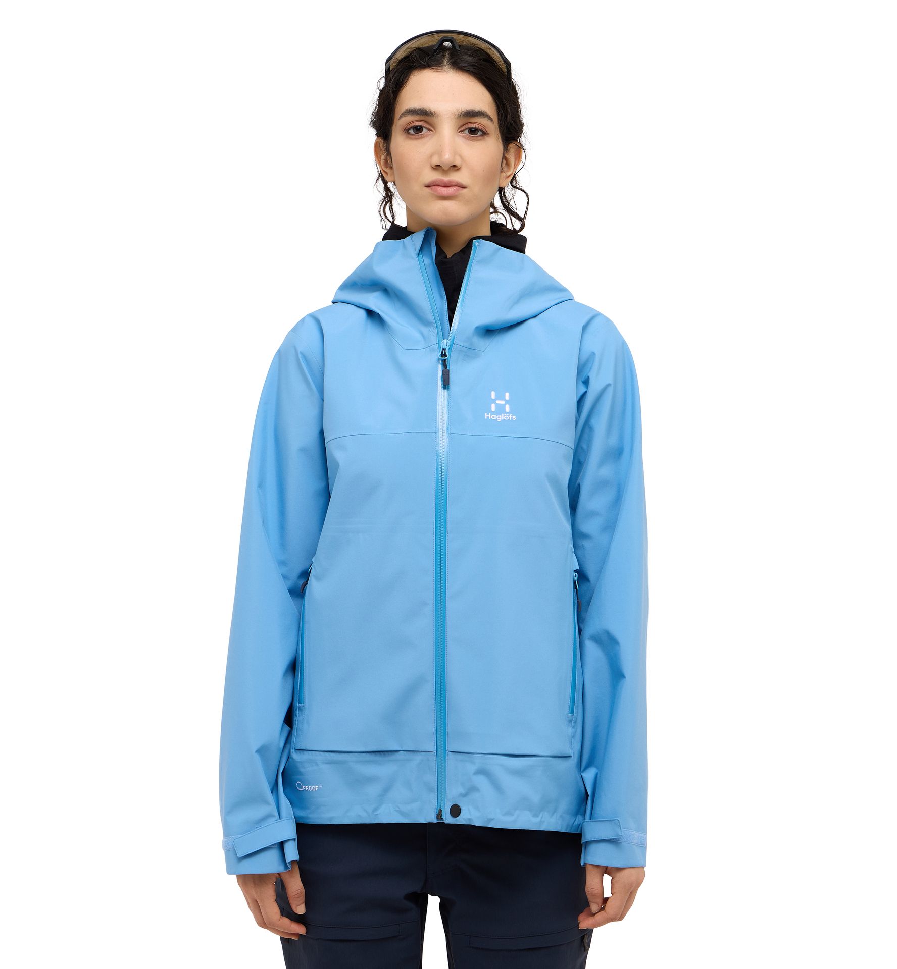 Front Proof Jacket Women Sky Blue