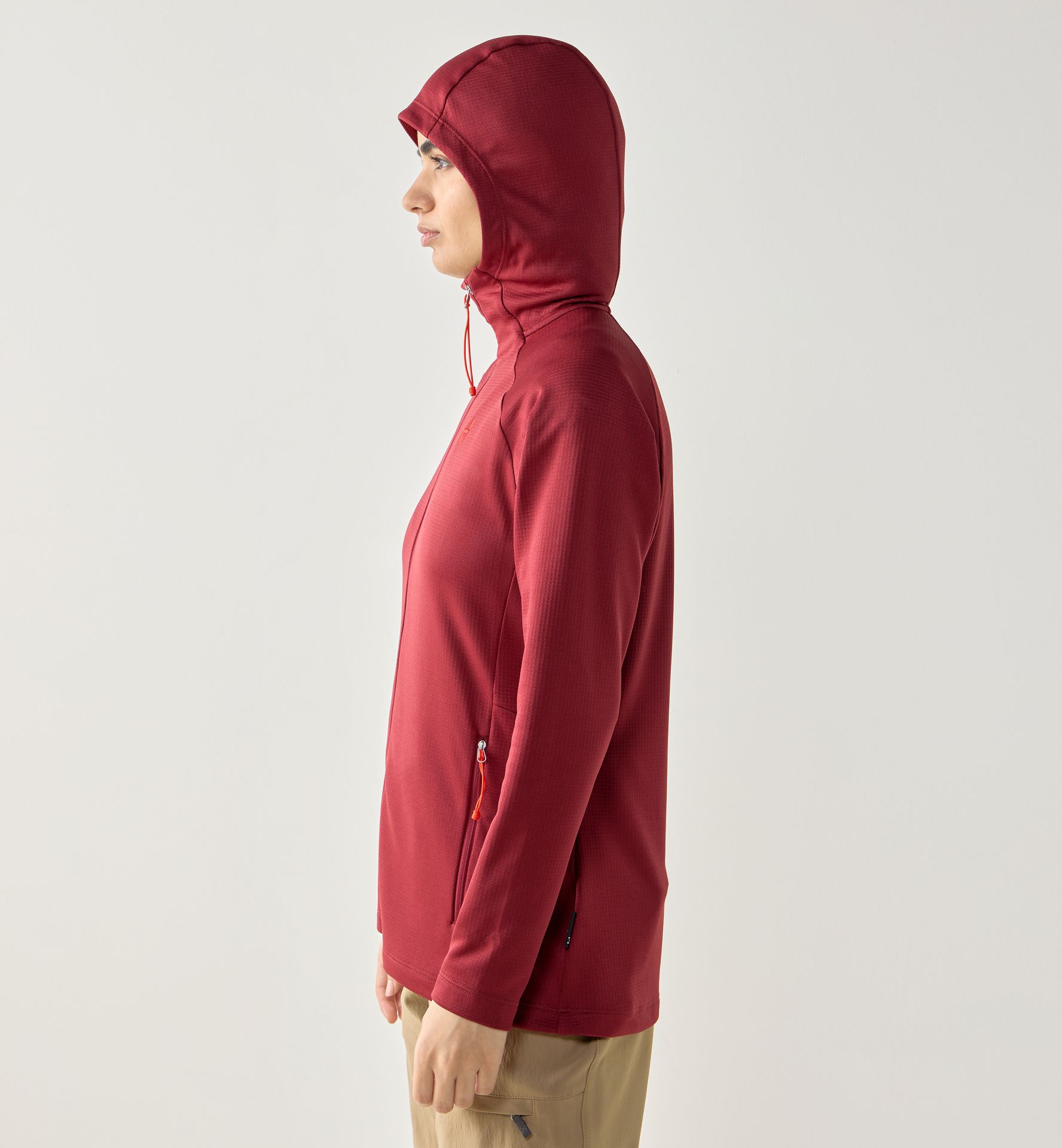 Korp Mid Hood Women Carmine Red