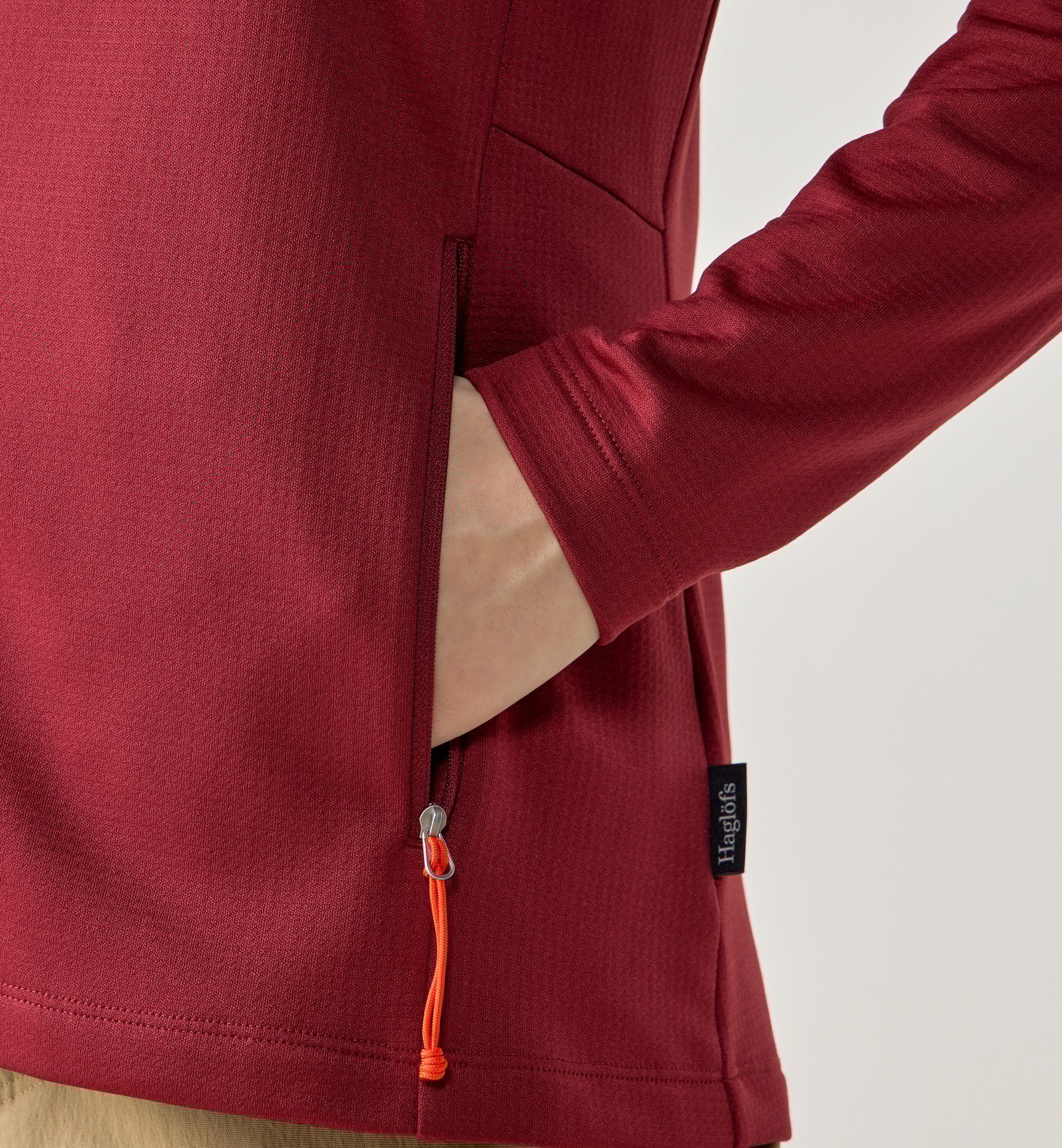 Korp Mid Hood Women Carmine Red