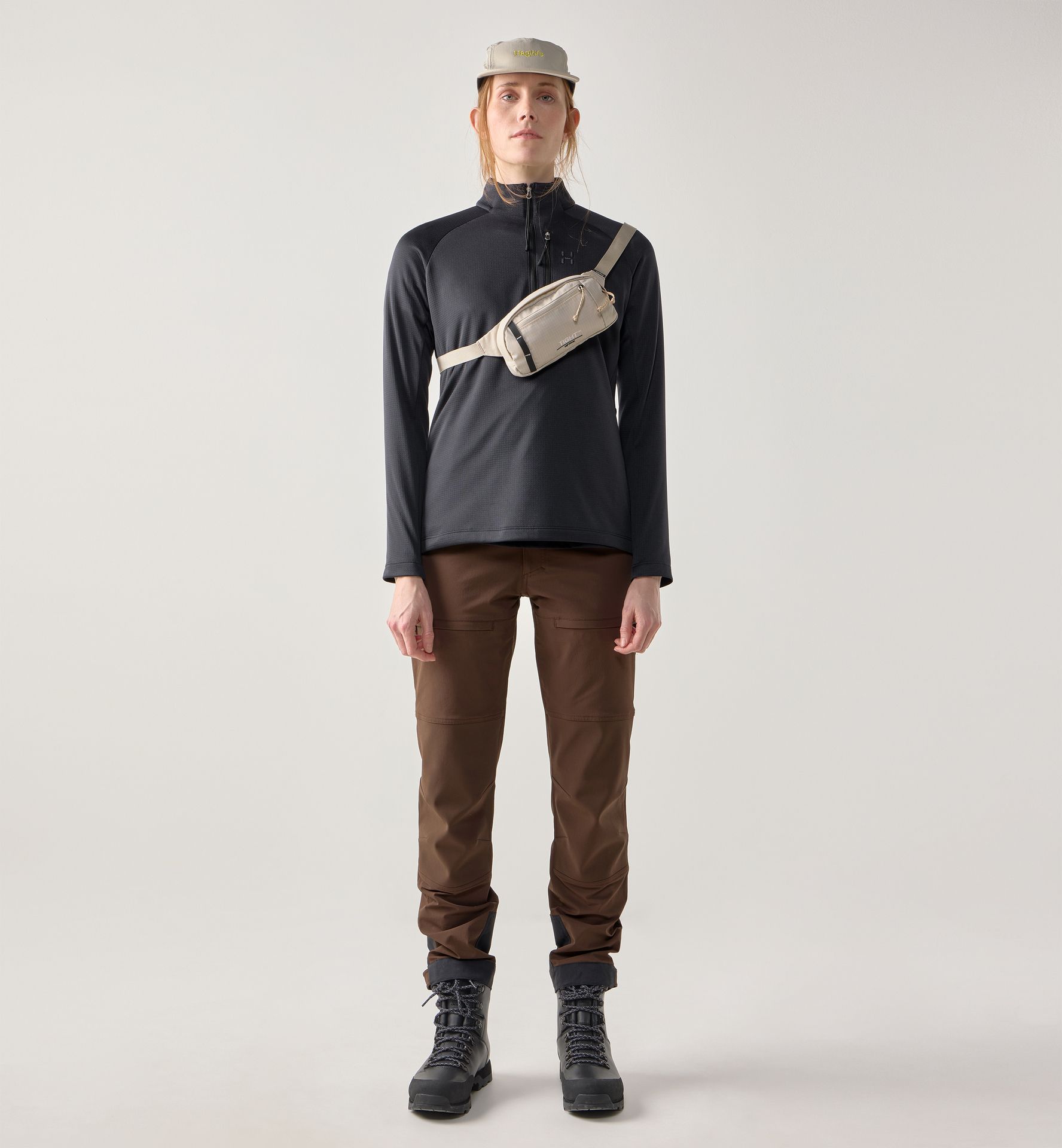 Korp Mid Halfzip Women True Black