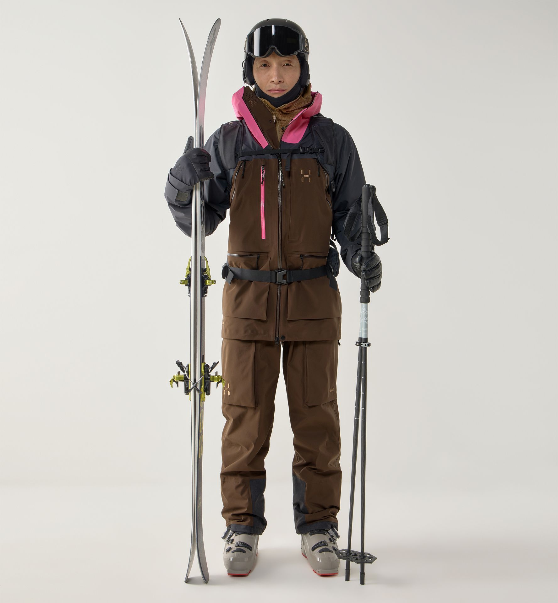 Vassi GTX Pro II Jacket Men Lantana Pink/Woodland Brown