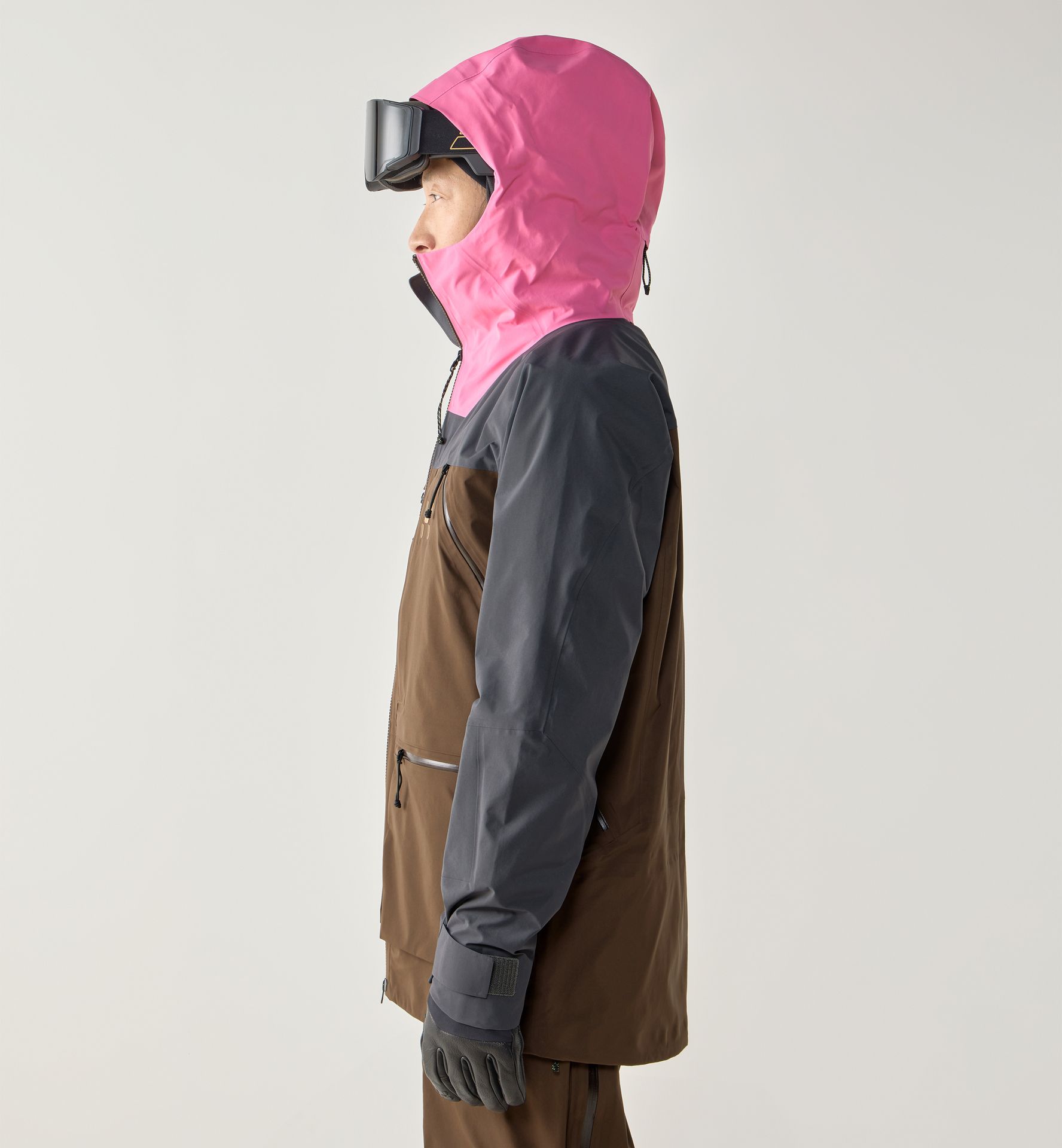 Vassi GTX Pro II Jacket Men Lantana Pink/Woodland Brown