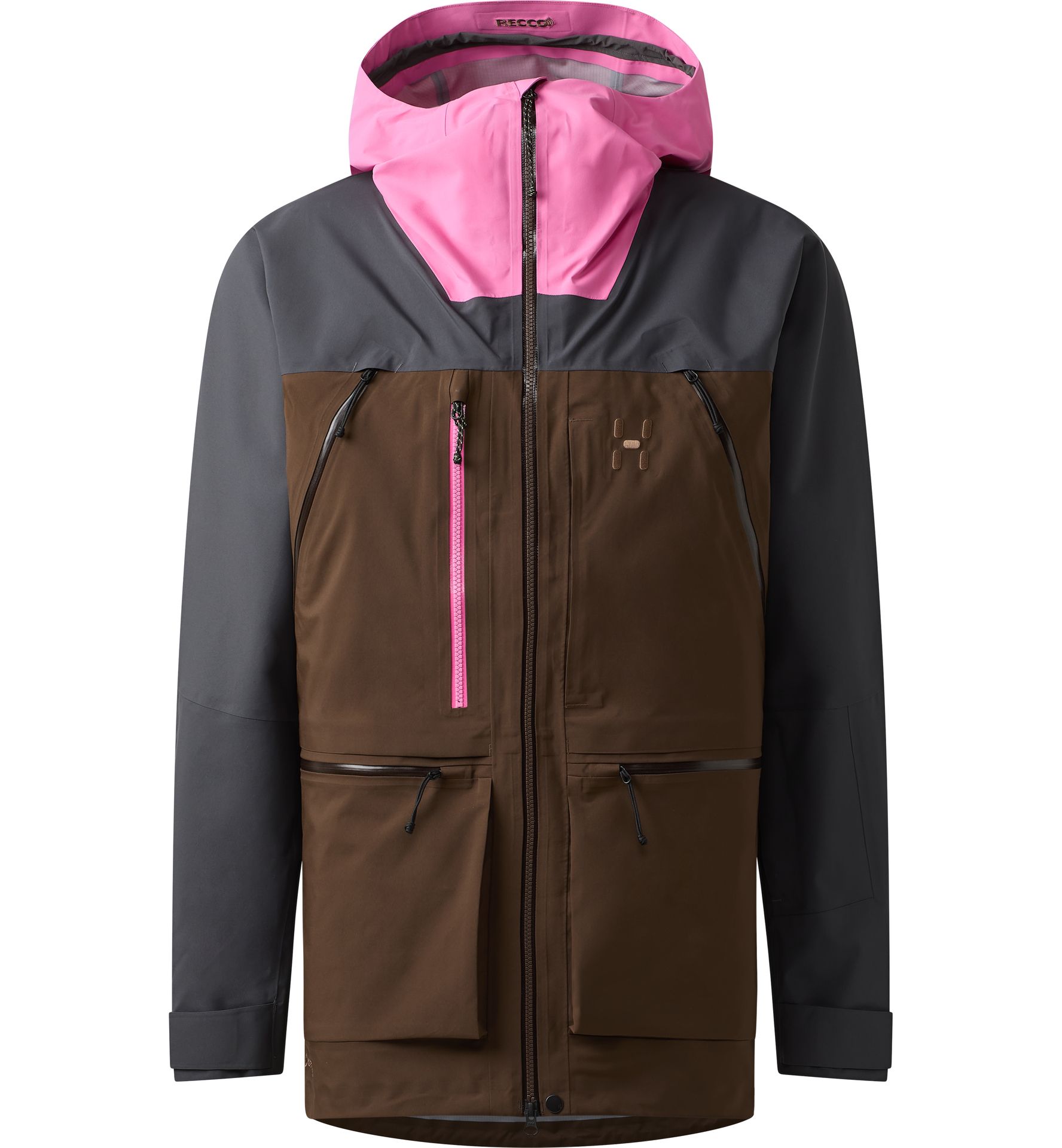 Vassi GTX Pro II Jacket Men Lantana Pink/Woodland Brown