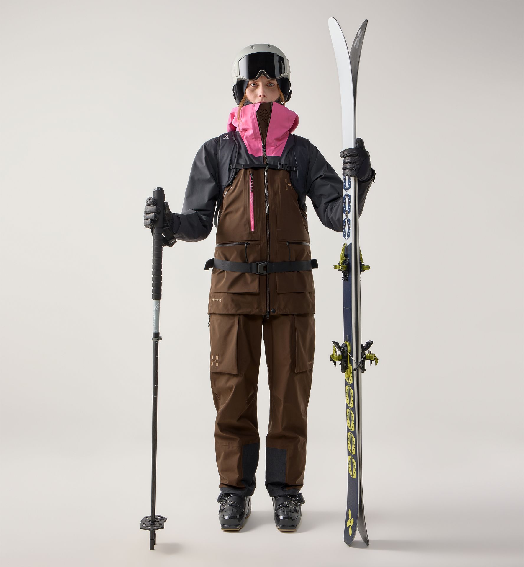 Vassi GTX Pro II Jacket Women Lantana Pink/Oak Brown