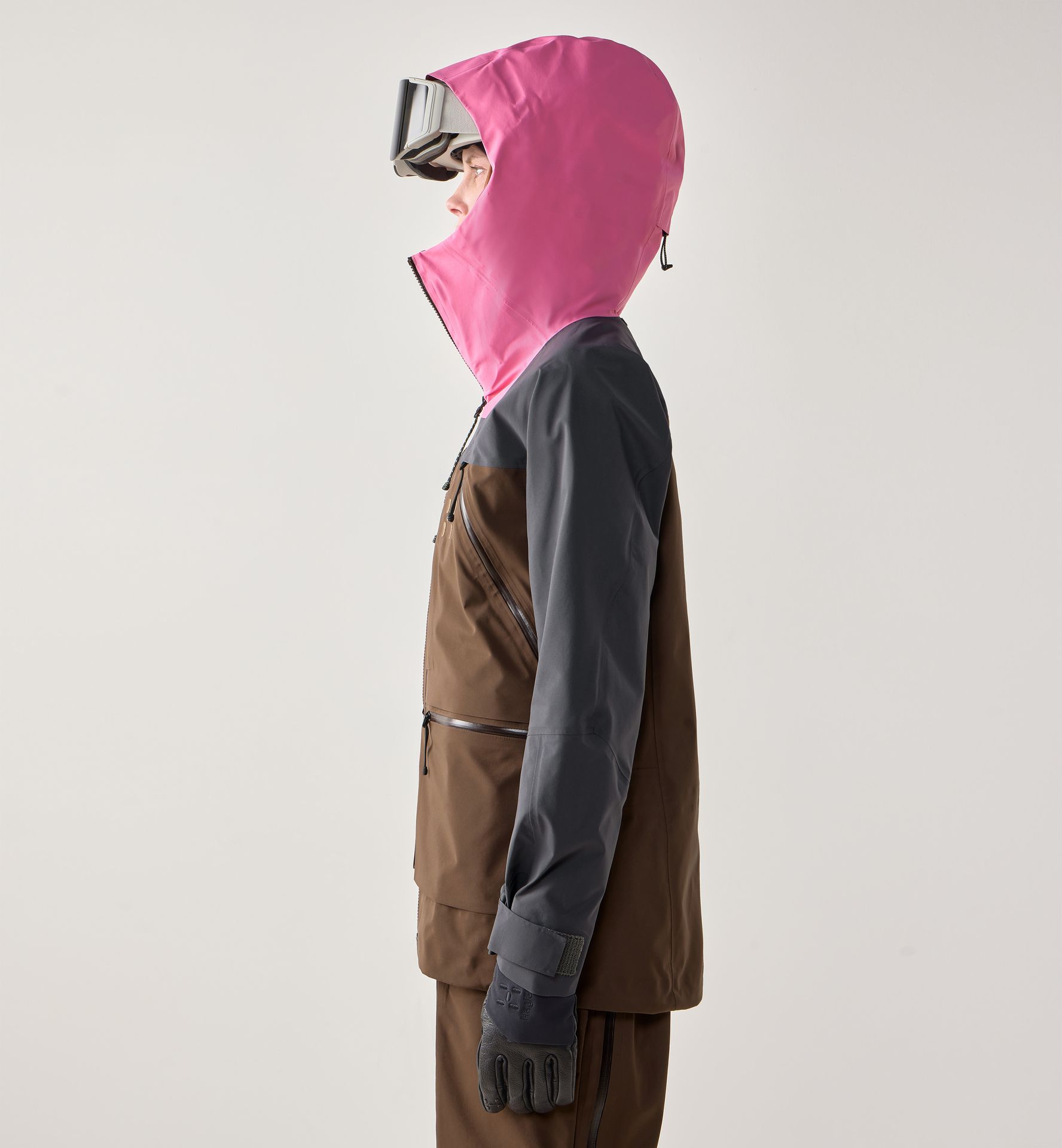 Vassi GTX Pro II Jacket Women Lantana Pink/Oak Brown