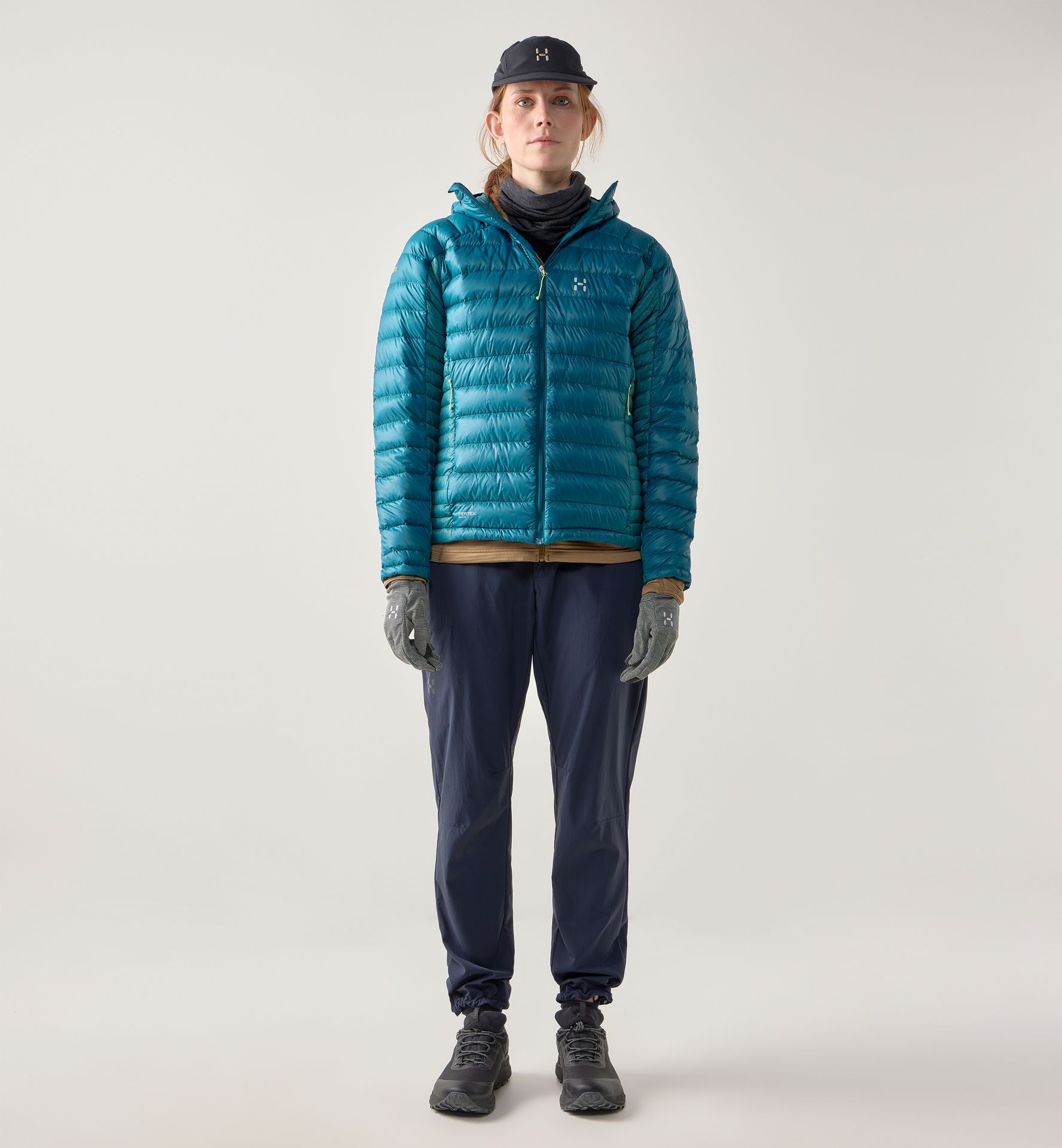 L.I.M Down II Hood Women Deep Teal/Mountain Teal
