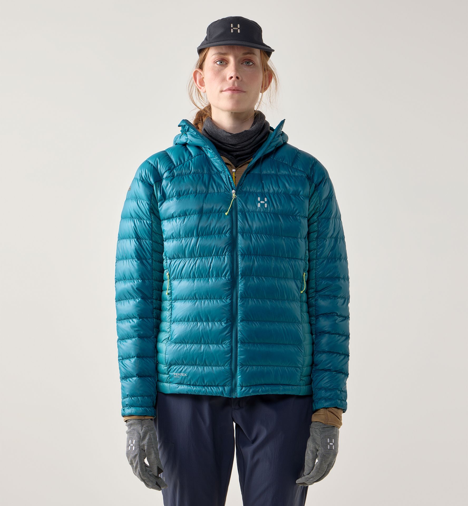 L.I.M Down II Hood Women Deep Teal/Mountain Teal