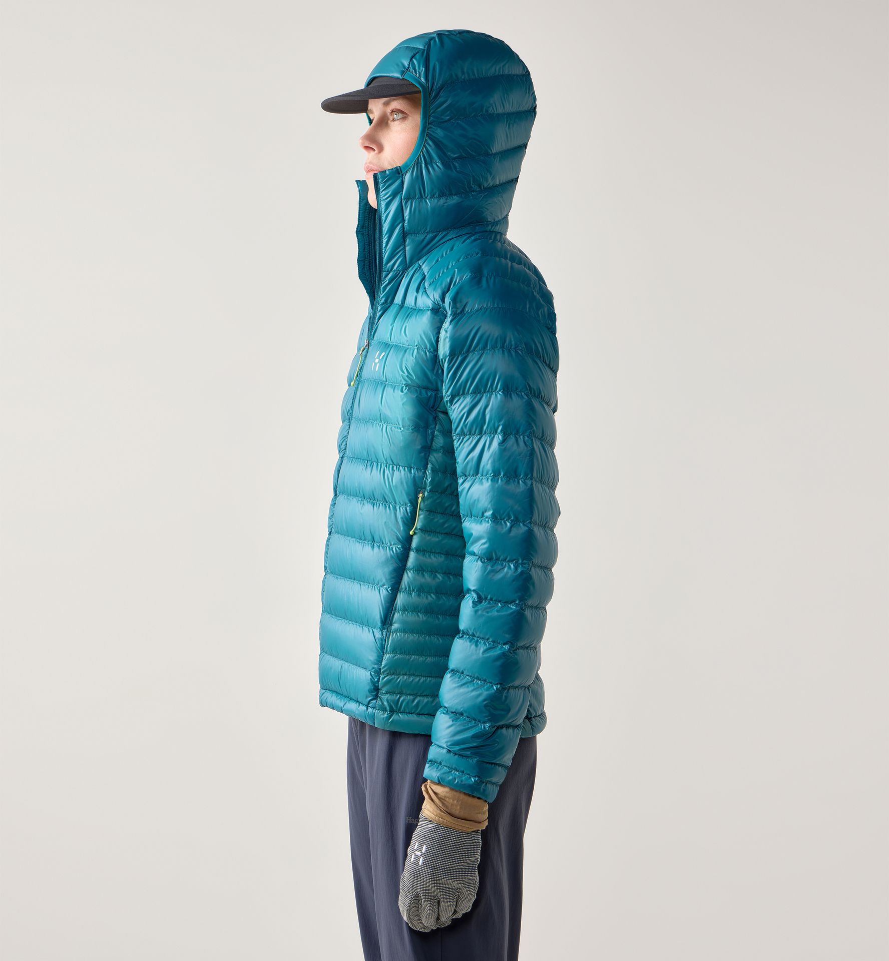 L.I.M Down II Hood Women Deep Teal/Mountain Teal