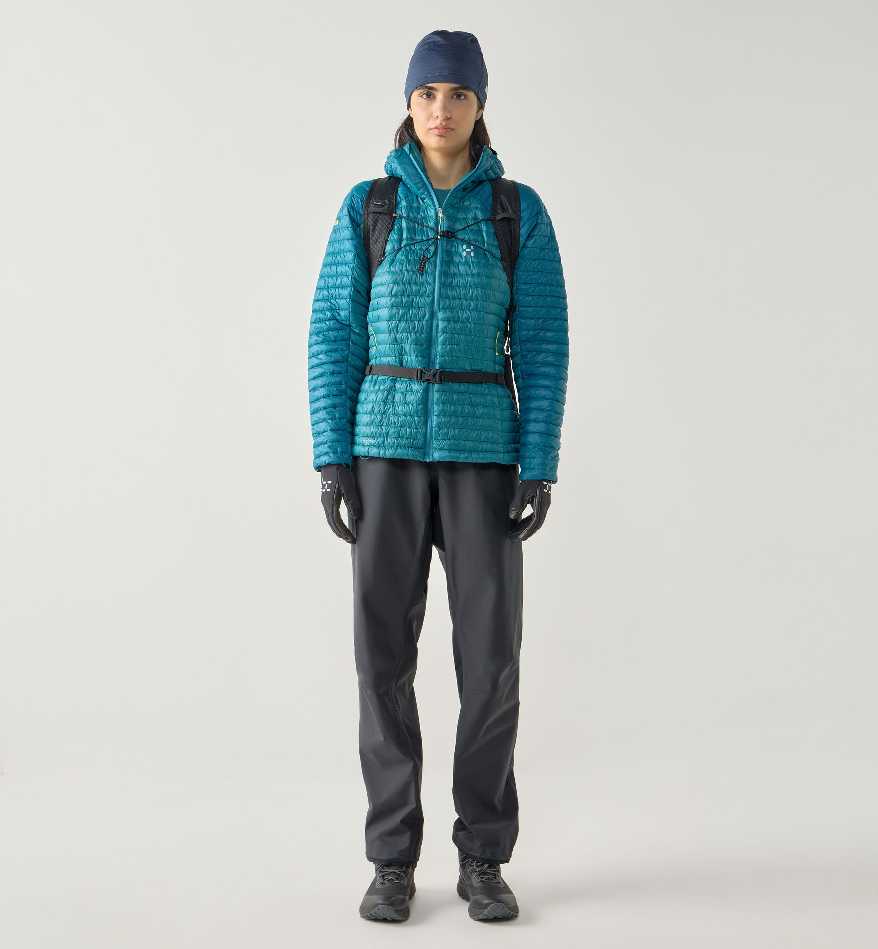 L.I.M Mimic II Hood Women Mountain Teal/Deep Teal
