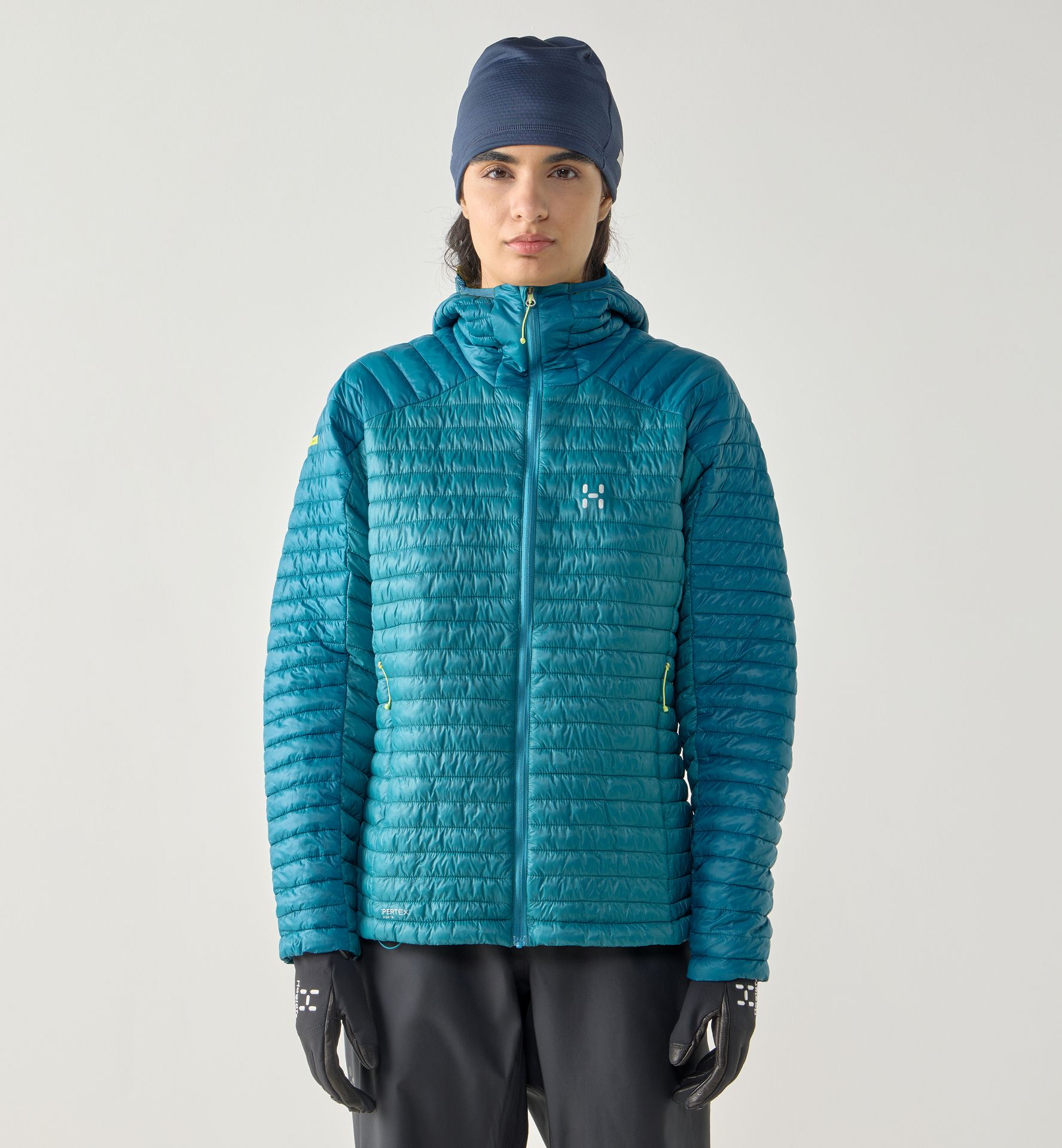 L.I.M Mimic II Hood Women Mountain Teal/Deep Teal