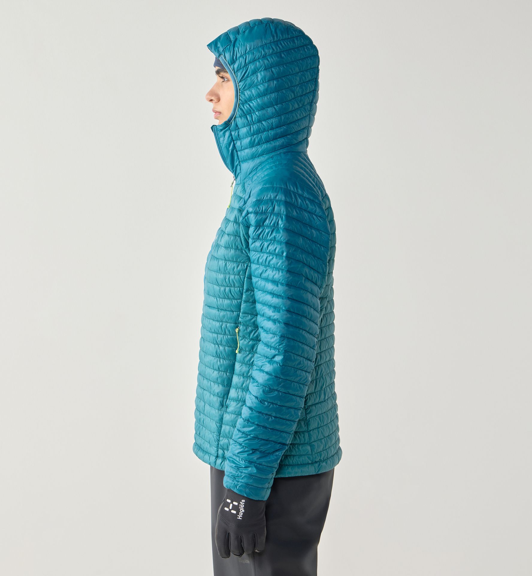 L.I.M Mimic II Hood Women Mountain Teal/Deep Teal
