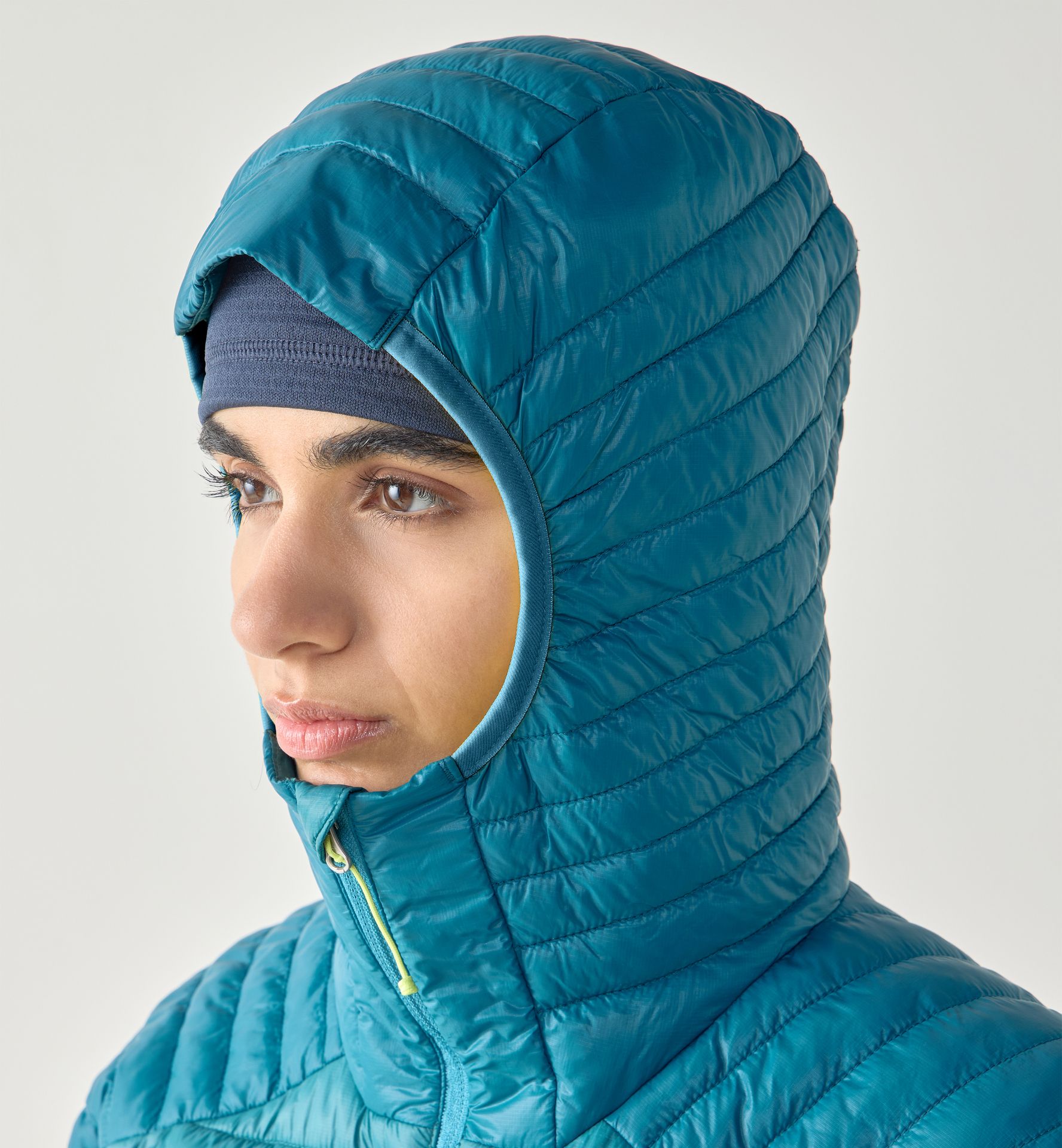L.I.M Mimic II Hood Women Mountain Teal/Deep Teal