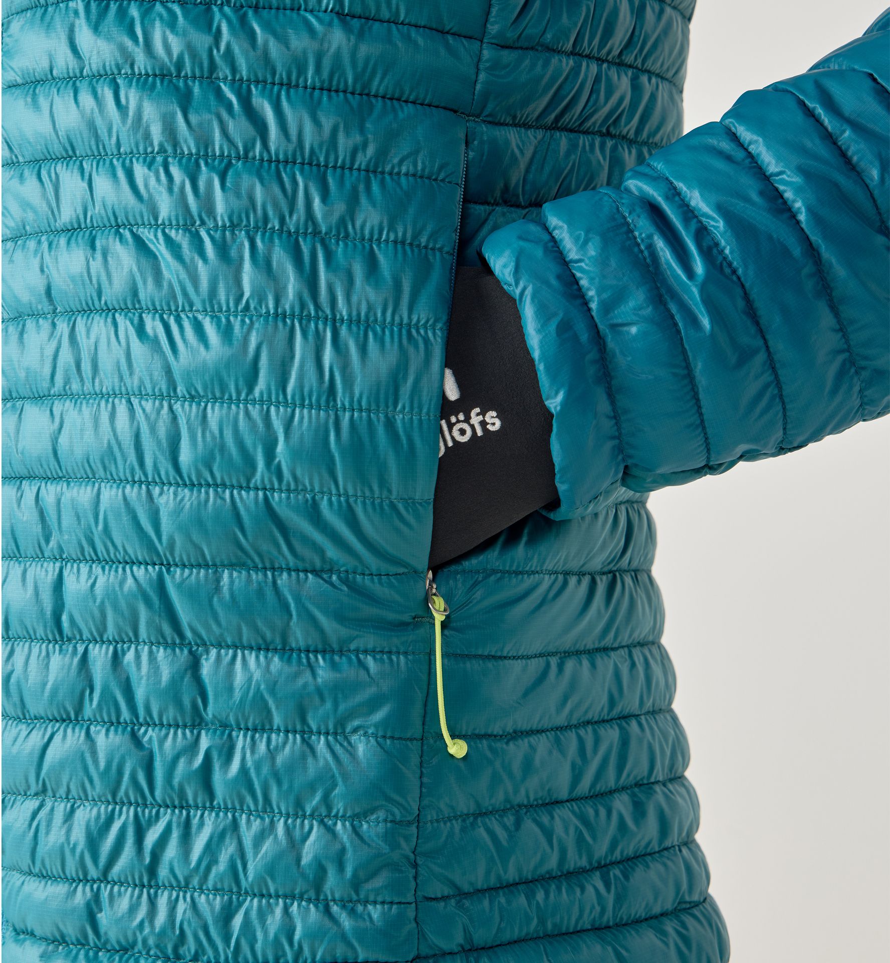 L.I.M Mimic II Hood Women Mountain Teal/Deep Teal