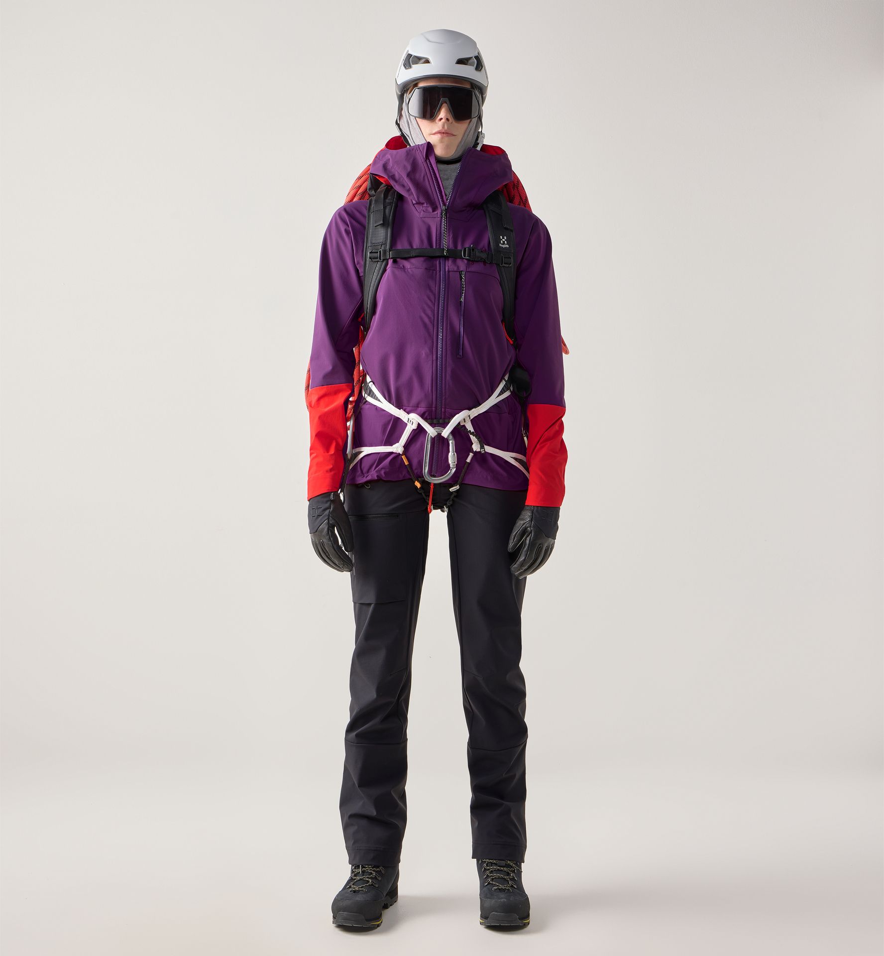 ROC Sight Softshell II Jacket Women Purple Night/Tech Red