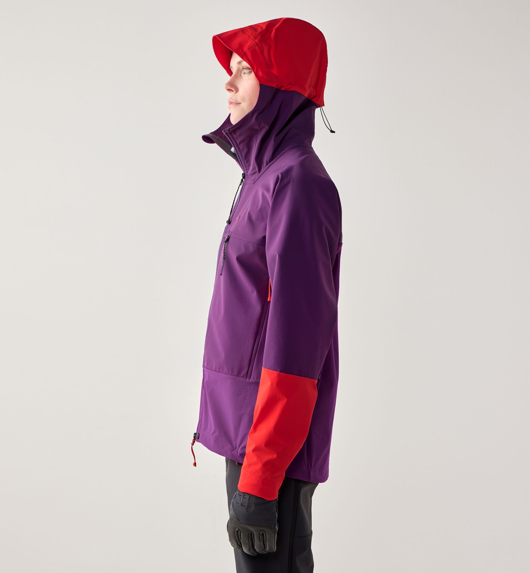 ROC Sight Softshell II Jacket Women Purple Night/Tech Red