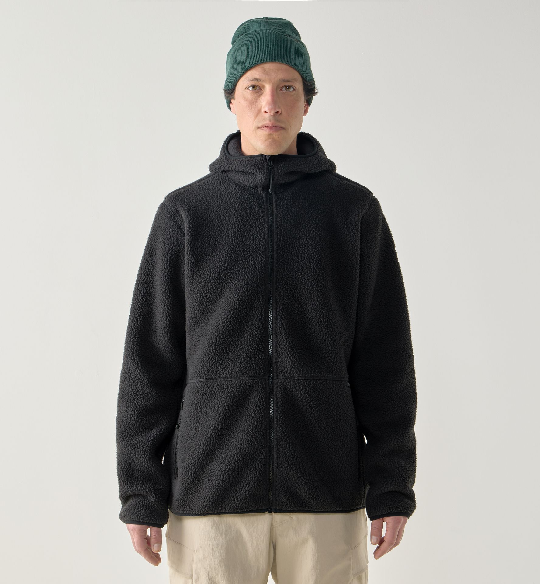 Funäs Pile Hood Men True Black