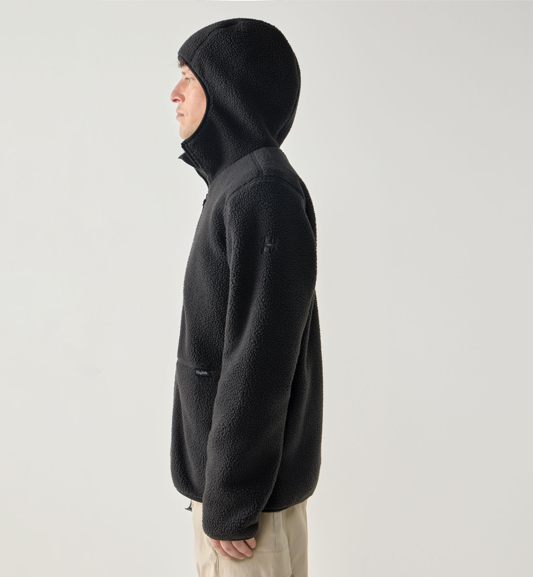 Funäs Pile Hood Men True Black