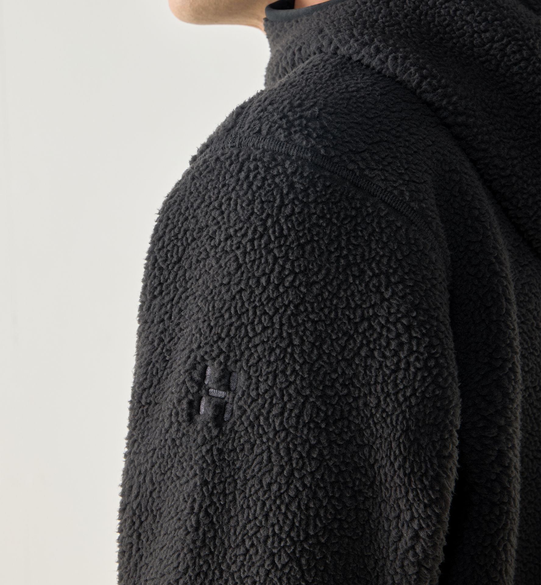 Funäs Pile Hood Men True Black