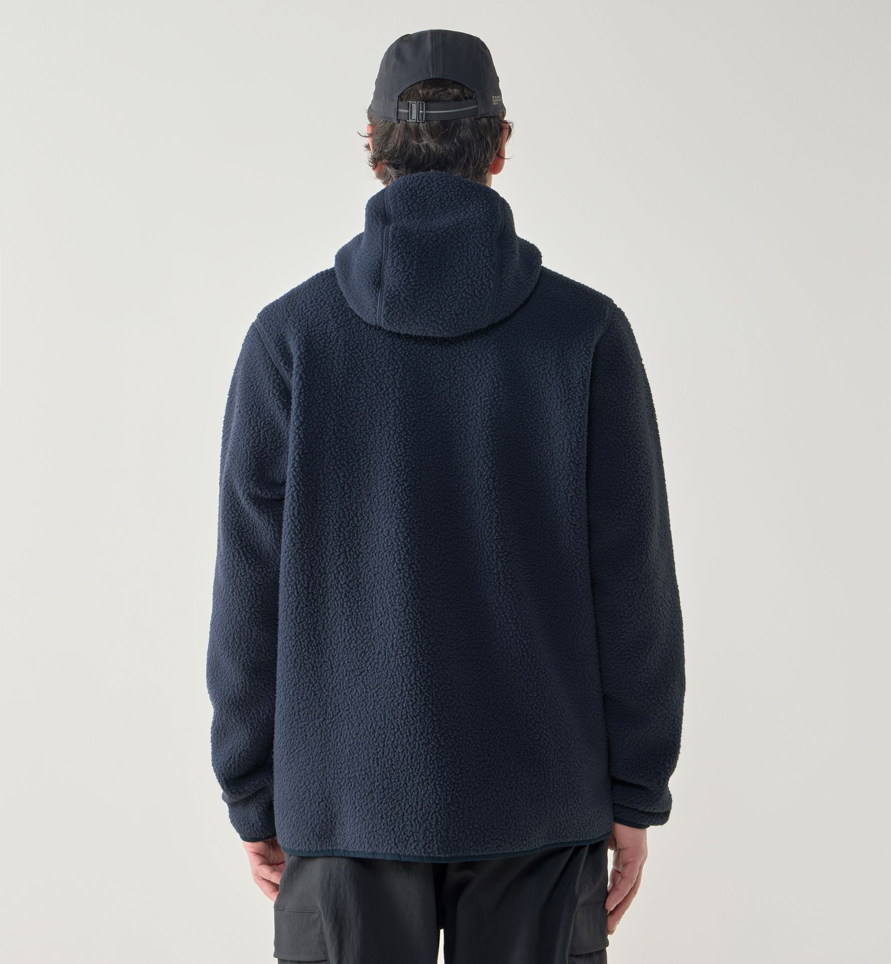 Funäs Pile Hood Men Tarn Blue