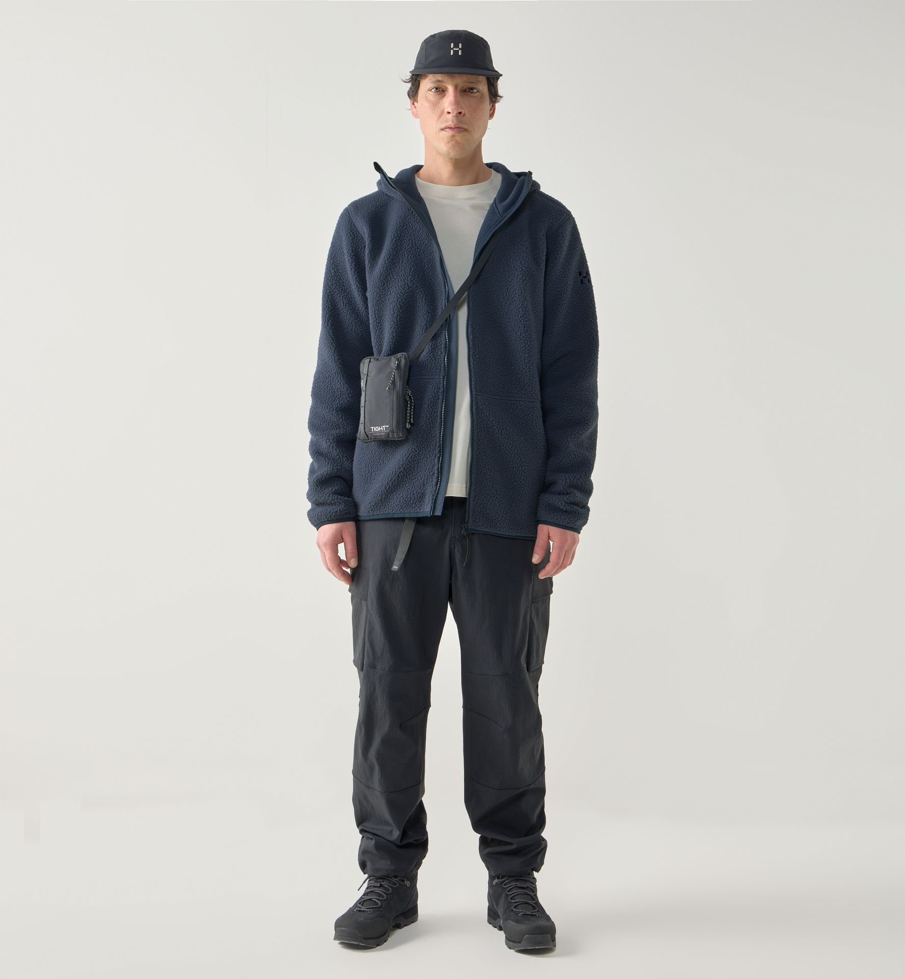 Funäs Pile Hood Men Tarn Blue