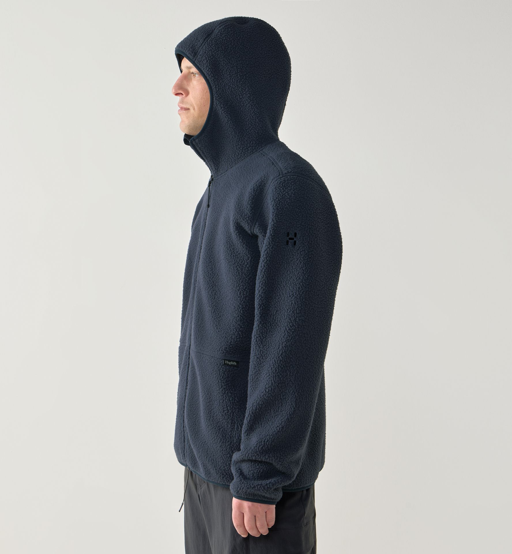 Funäs Pile Hood Men Tarn Blue