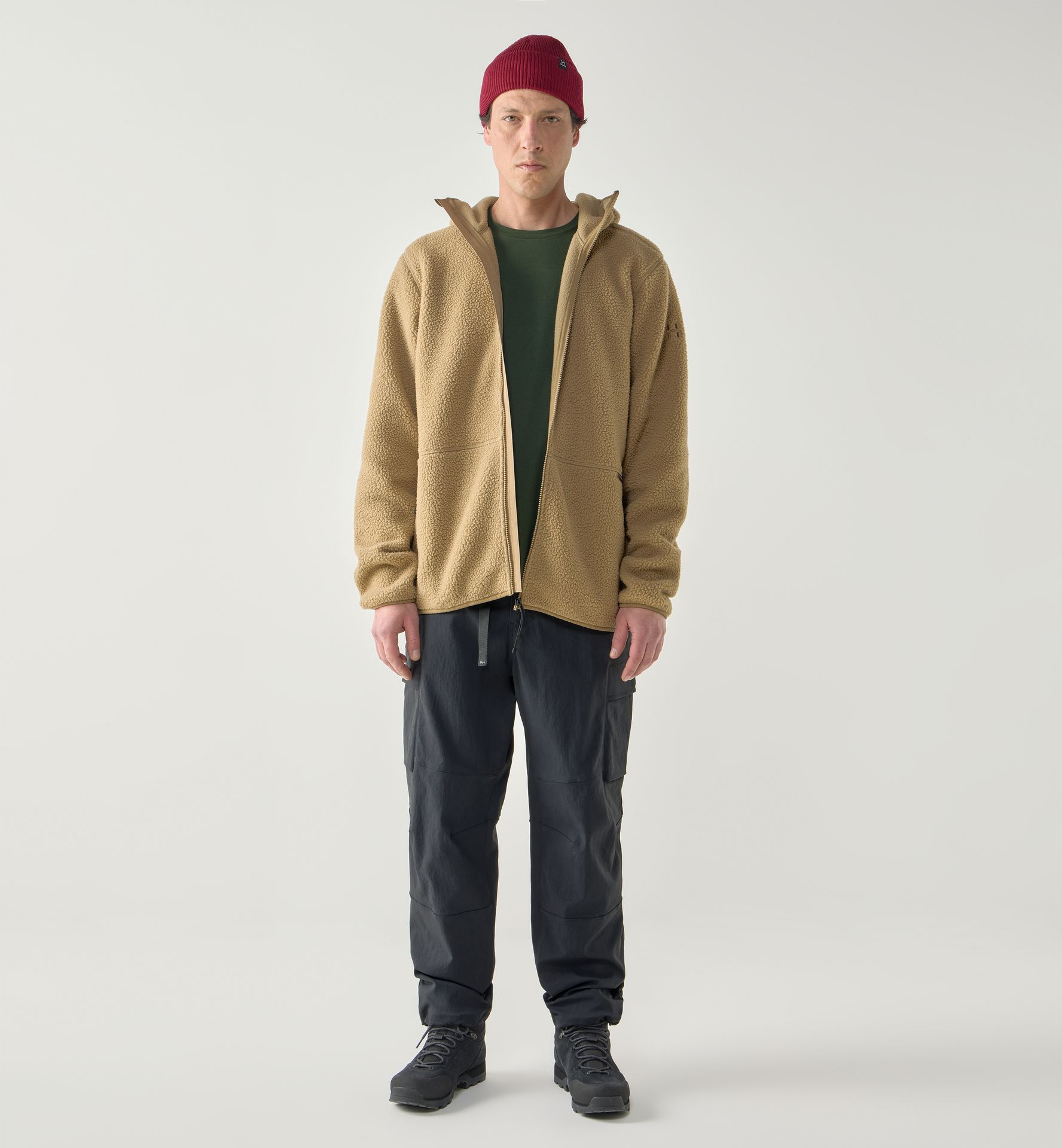 Funäs Pile Hood Men Oak Brown