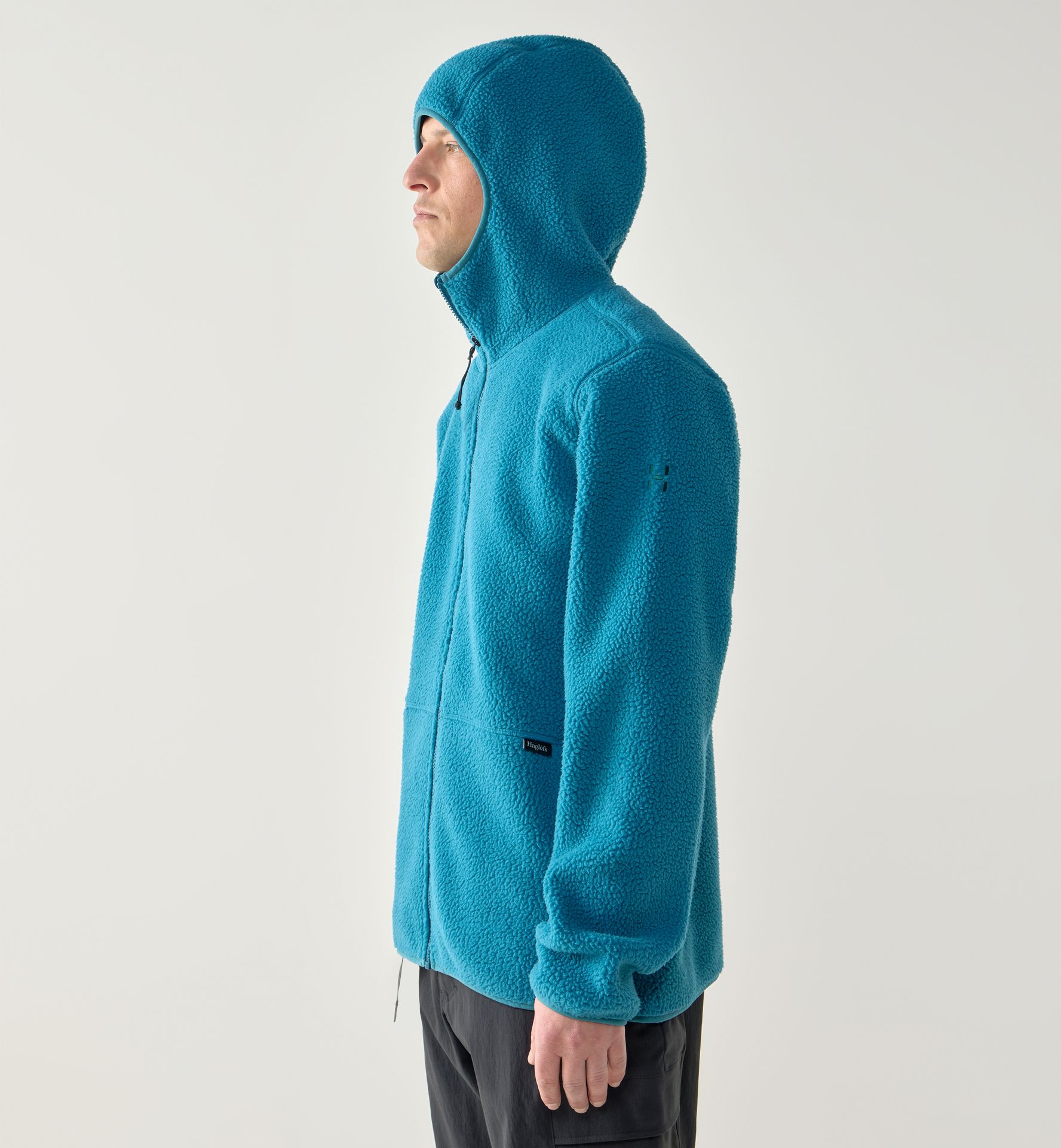Funäs Pile Hood Men Deep Teal