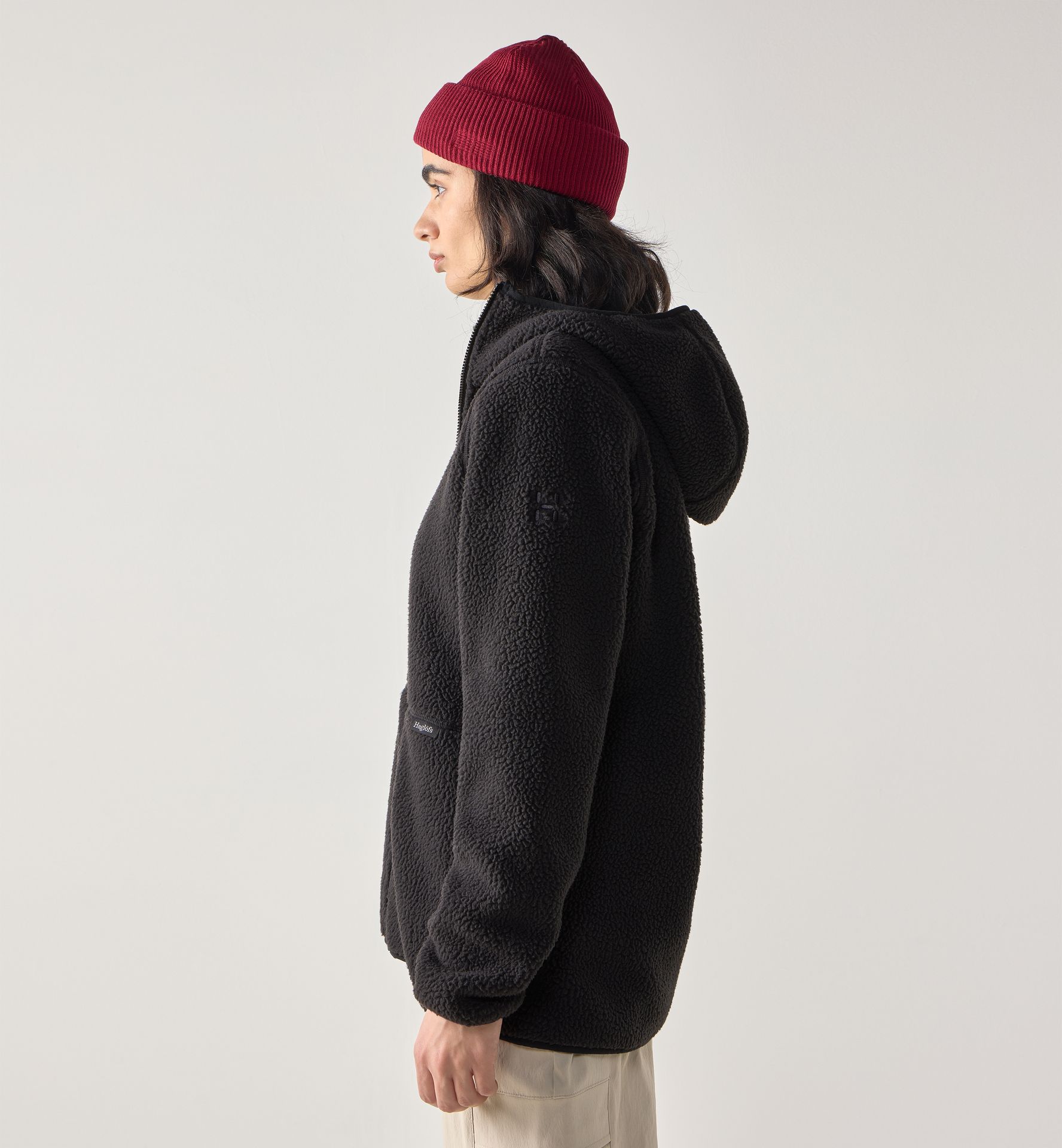 Funäs Pile Hood Women True Black