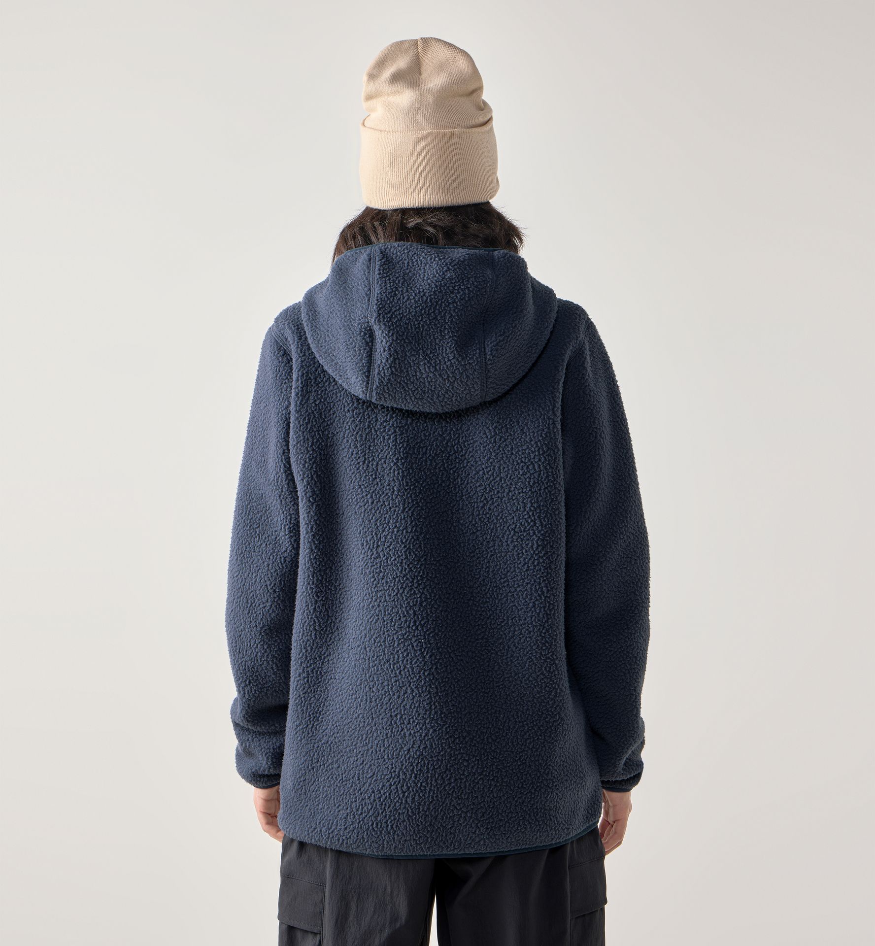 Funäs Pile Hood Women Tarn Blue