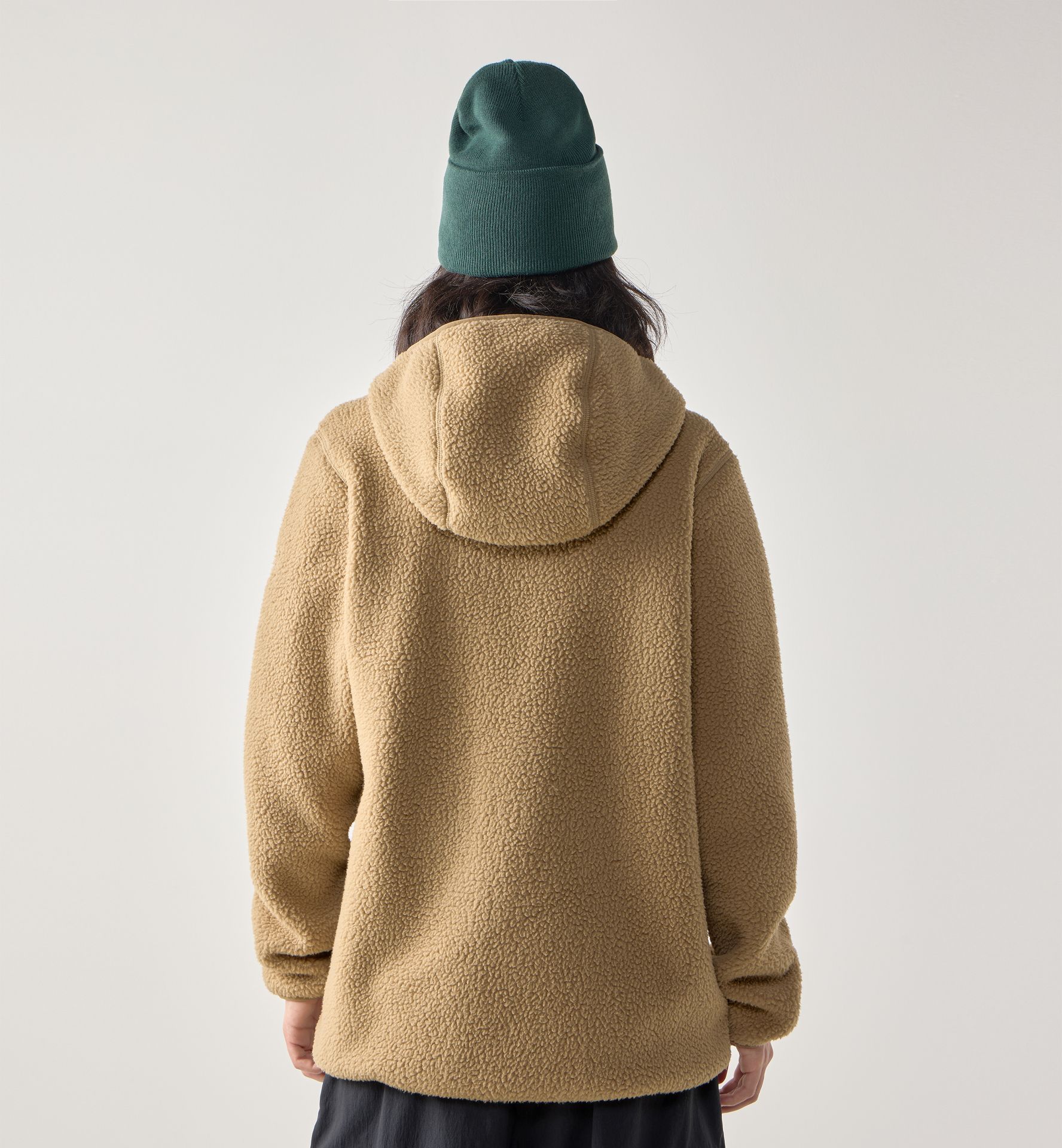 Funäs Pile Hood Women Oak Brown