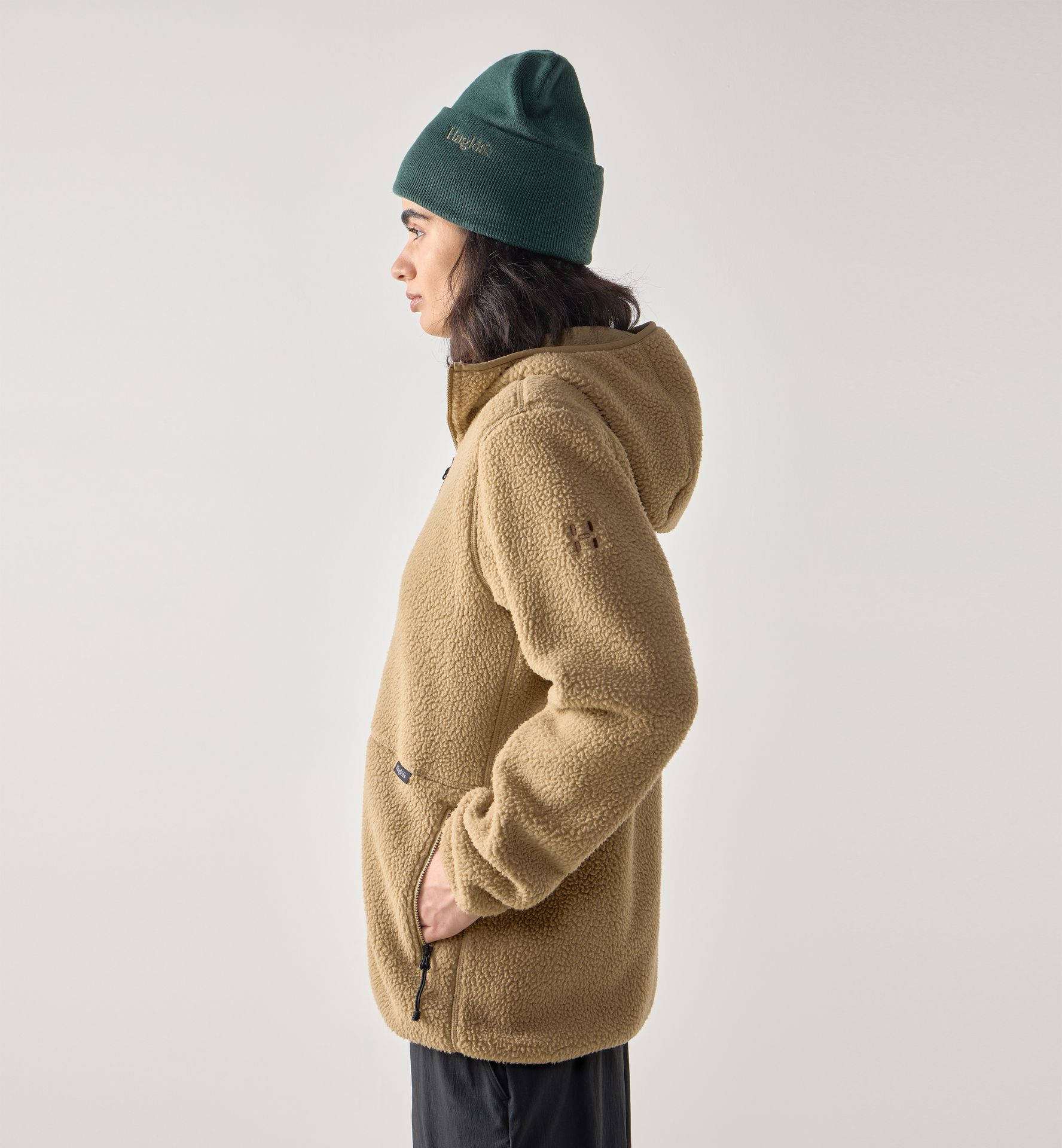 Funäs Pile Hood Women Oak Brown