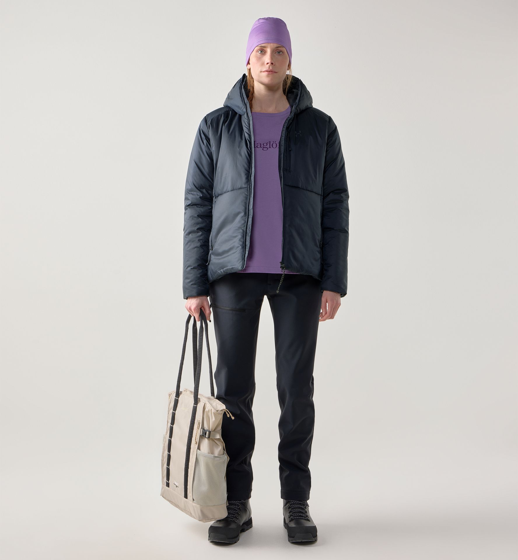 Breeze Mimic Hood Women Tarn Blue