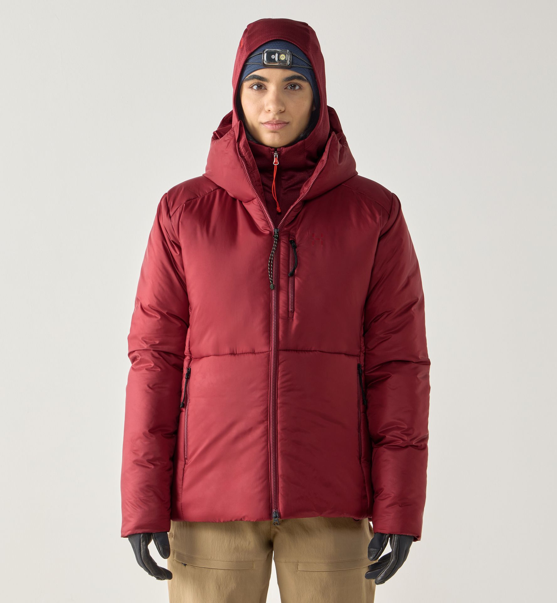 Breeze Mimic Hood Women Carmine Red