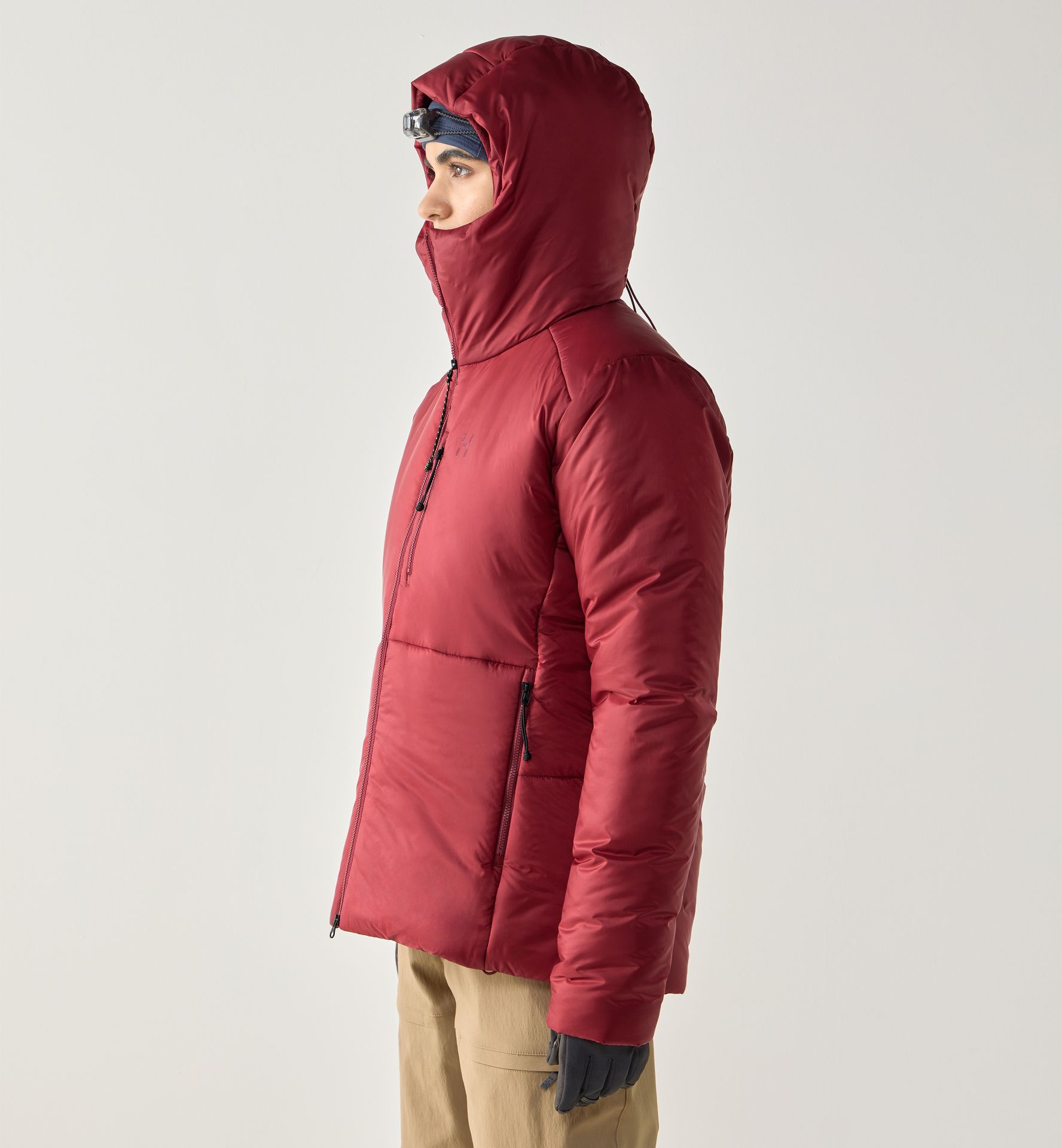 Breeze Mimic Hood Women Carmine Red